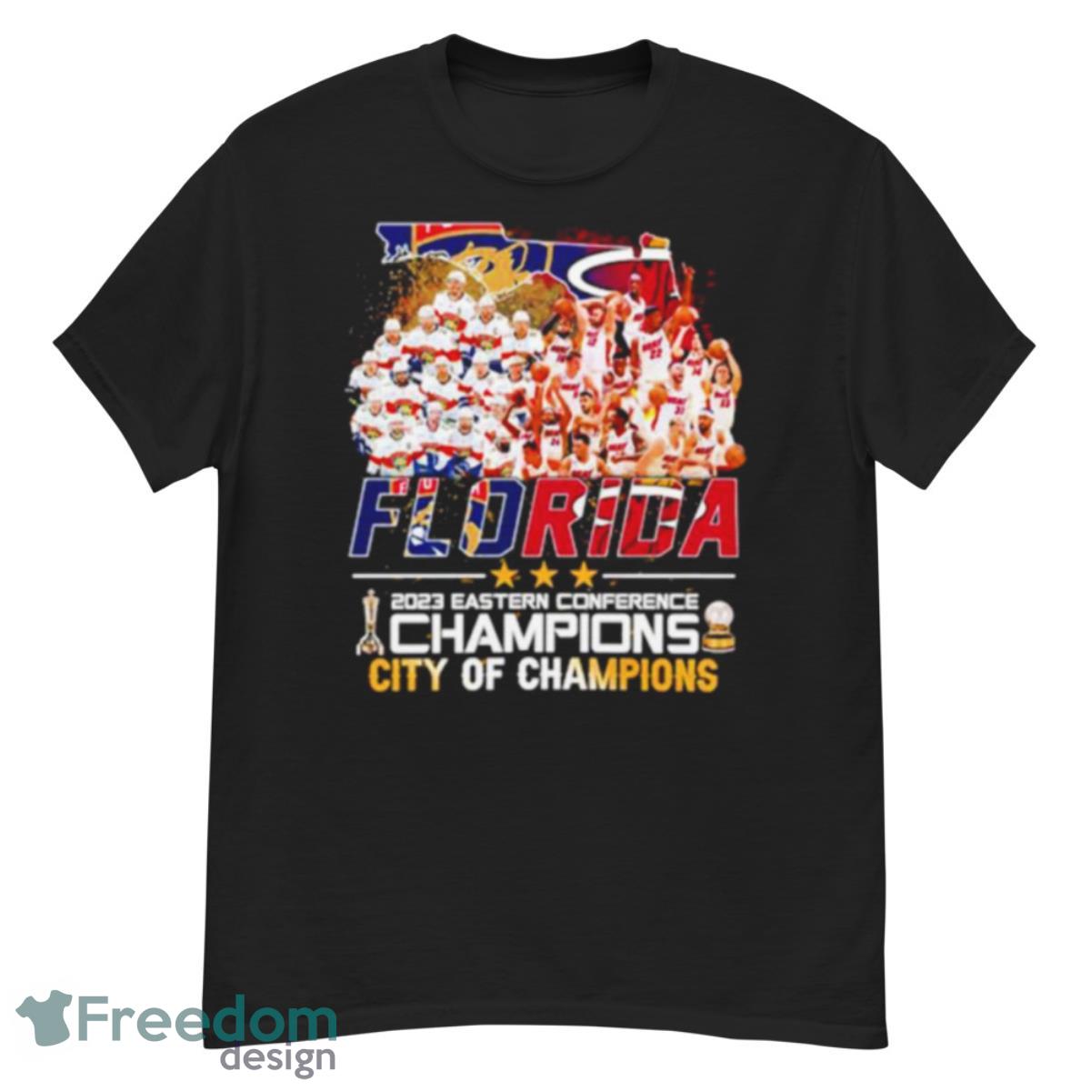 Flodira Panthers Miami Heat 2023 Eastern Conference Champions Shirt - G500 Men’s Classic T-Shirt