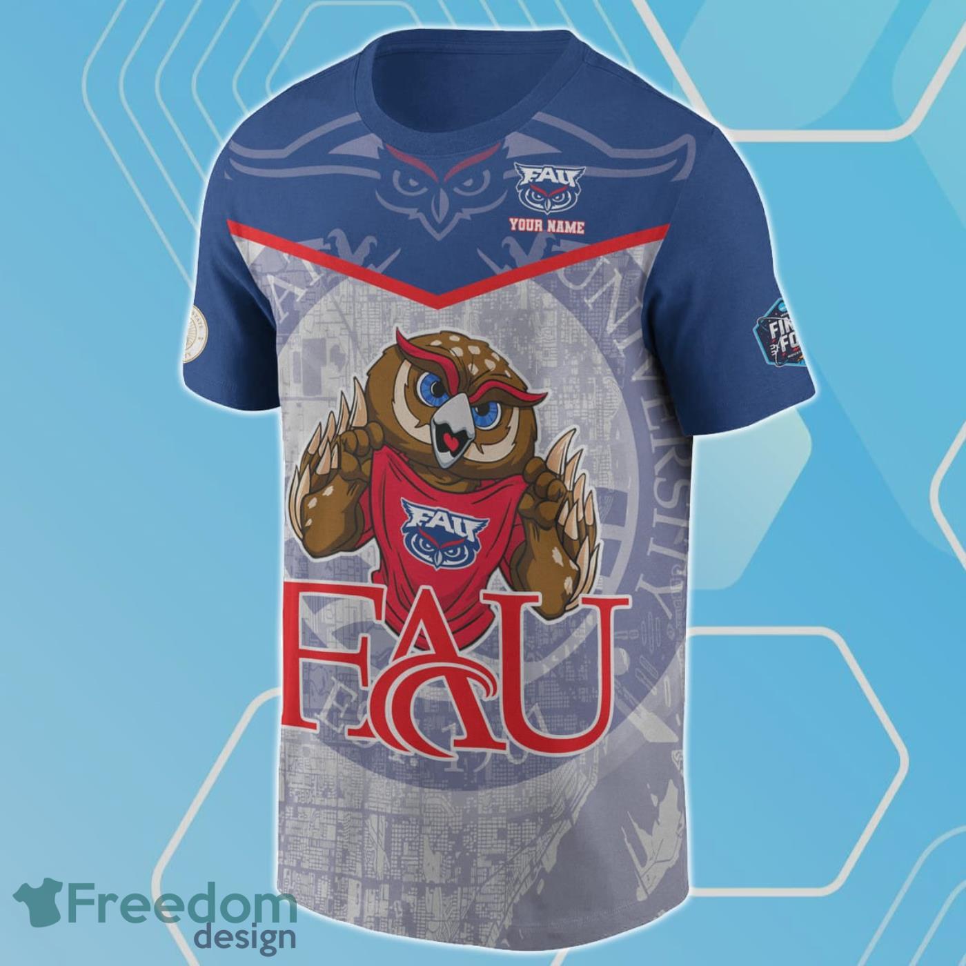 Florida Atlantic Owls National Collegiate Athletic Association 2023 Unisex Personalized Shirt For Fans Product Photo 2