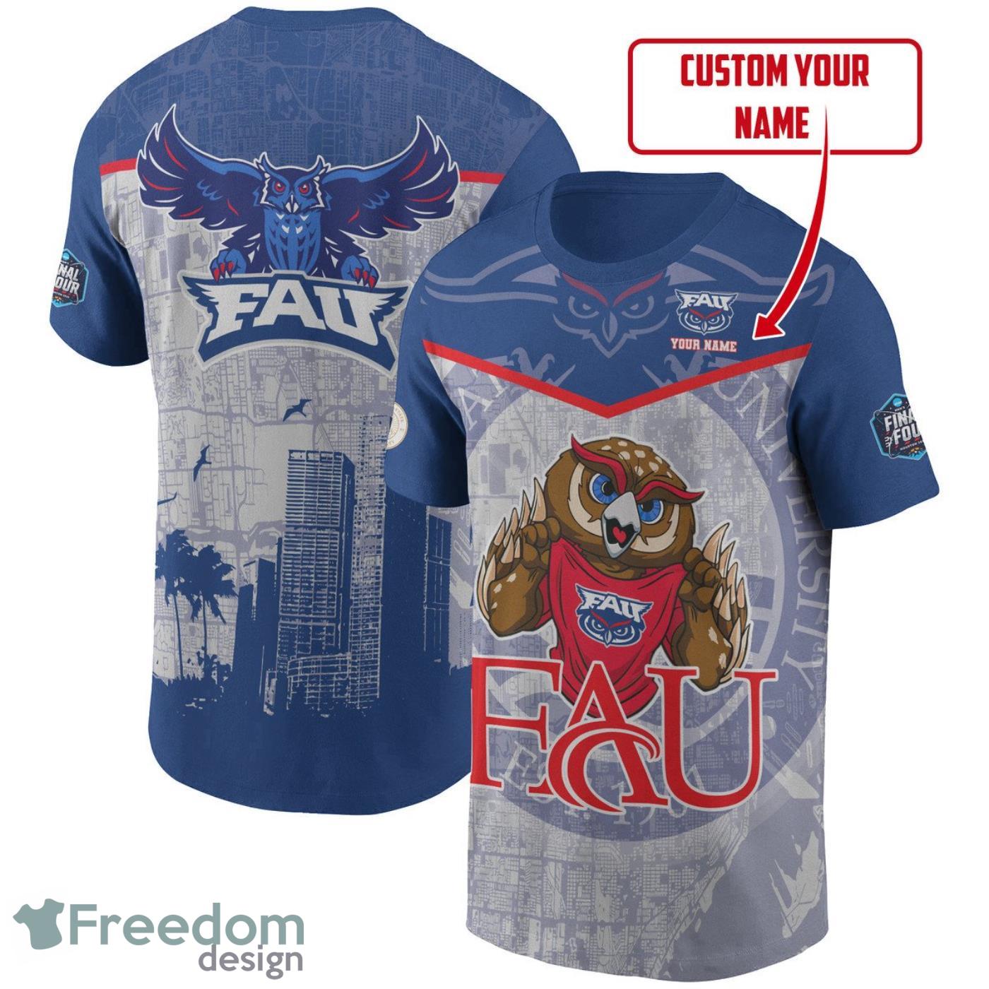 Florida Atlantic Owls National Collegiate Athletic Association 2023 Unisex Personalized Shirt For Fans Product Photo 1