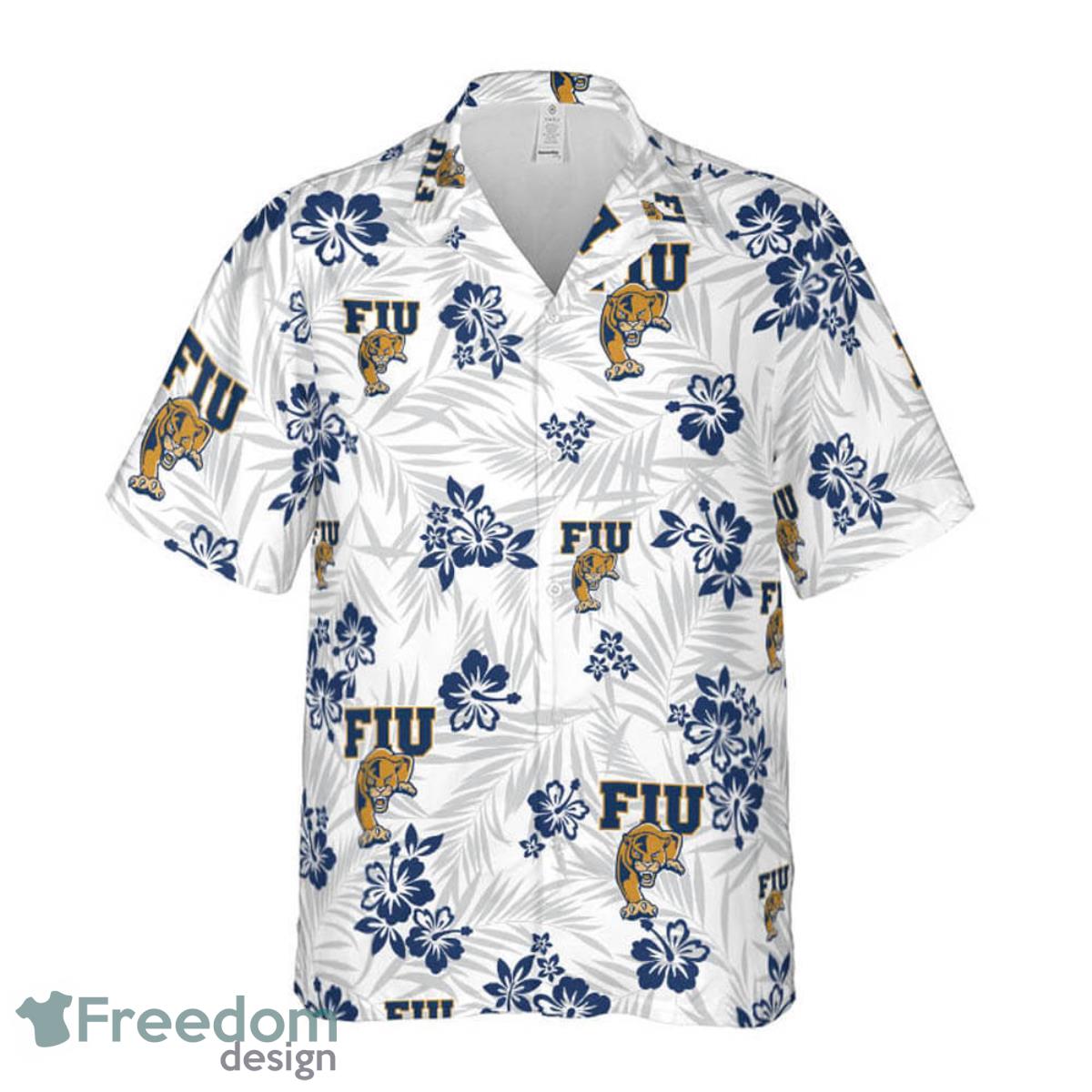 Florida International University Floral Hawaiian Shirt For Men And Women Product Photo 2