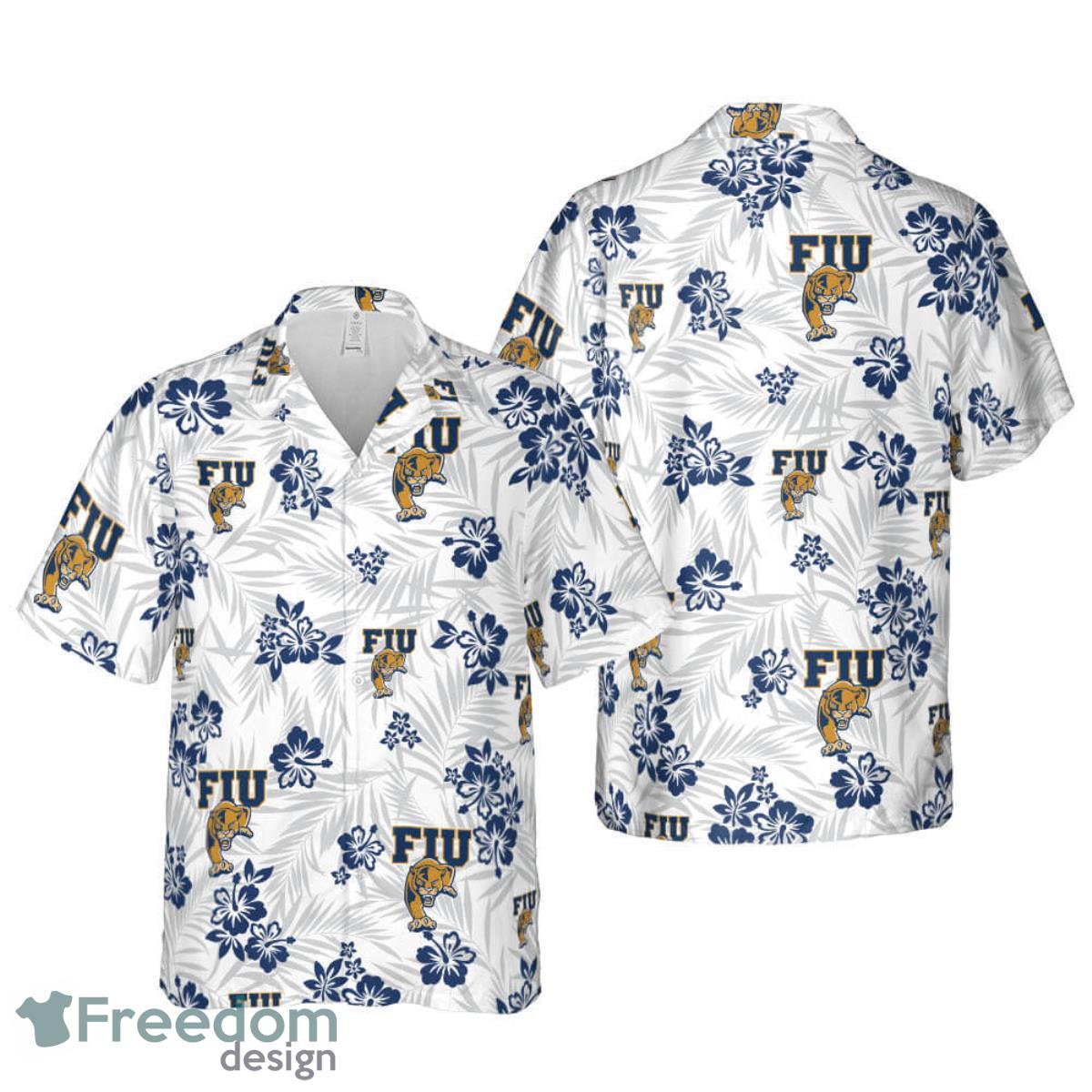 Florida International University Floral Hawaiian Shirt For Men And Women Product Photo 1