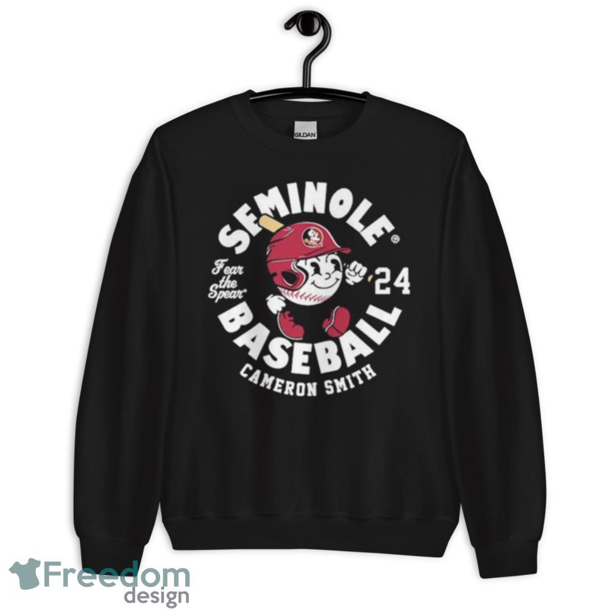 Florida State Seminoles Cameron Smith 2023 NCAA Baseball Shirt - Unisex Crewneck Sweatshirt Florida State Seminoles Cameron Smith 2023 NCAA Baseball Shirt - Unisex Crewneck Sweatshirt