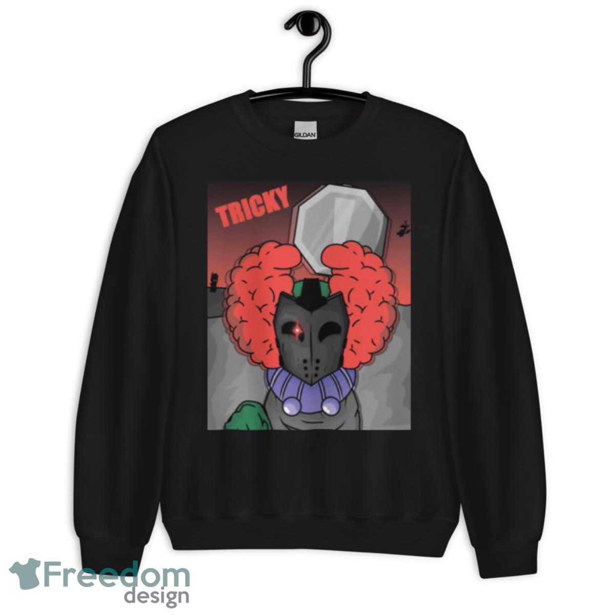 Fnf Madness Combat Tricky Demon Art Shirt image Fnf Madness Combat Tricky Demon Art Shirt - Unisex Crewneck Sweatshirt