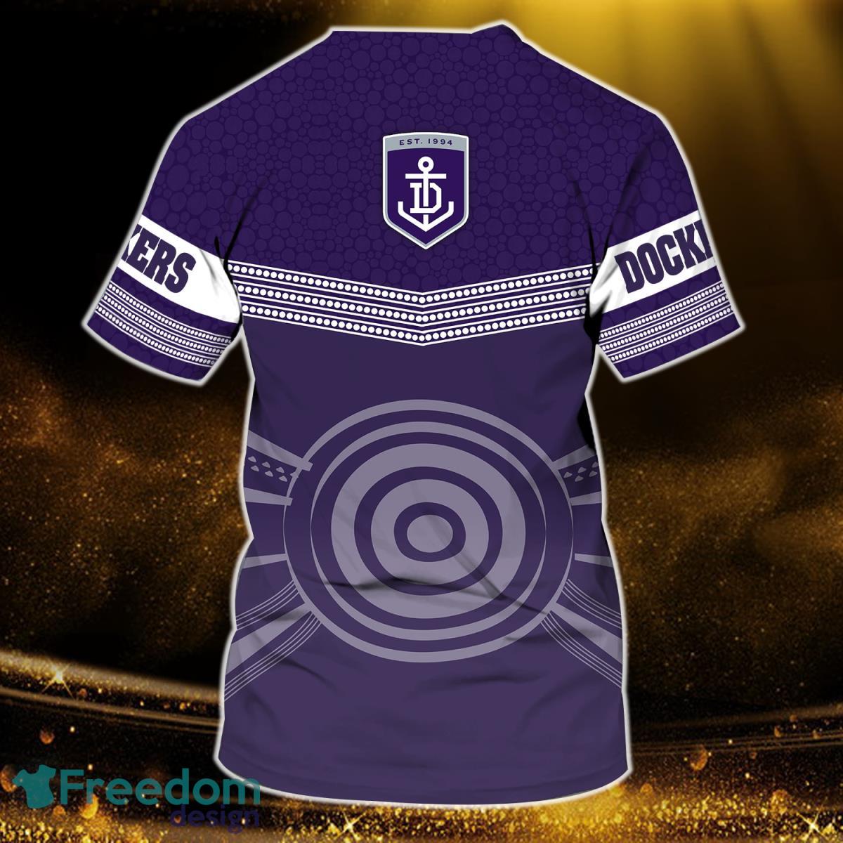 Fremantle Dockers Personalized Name 3D Tshirt Product Photo 2