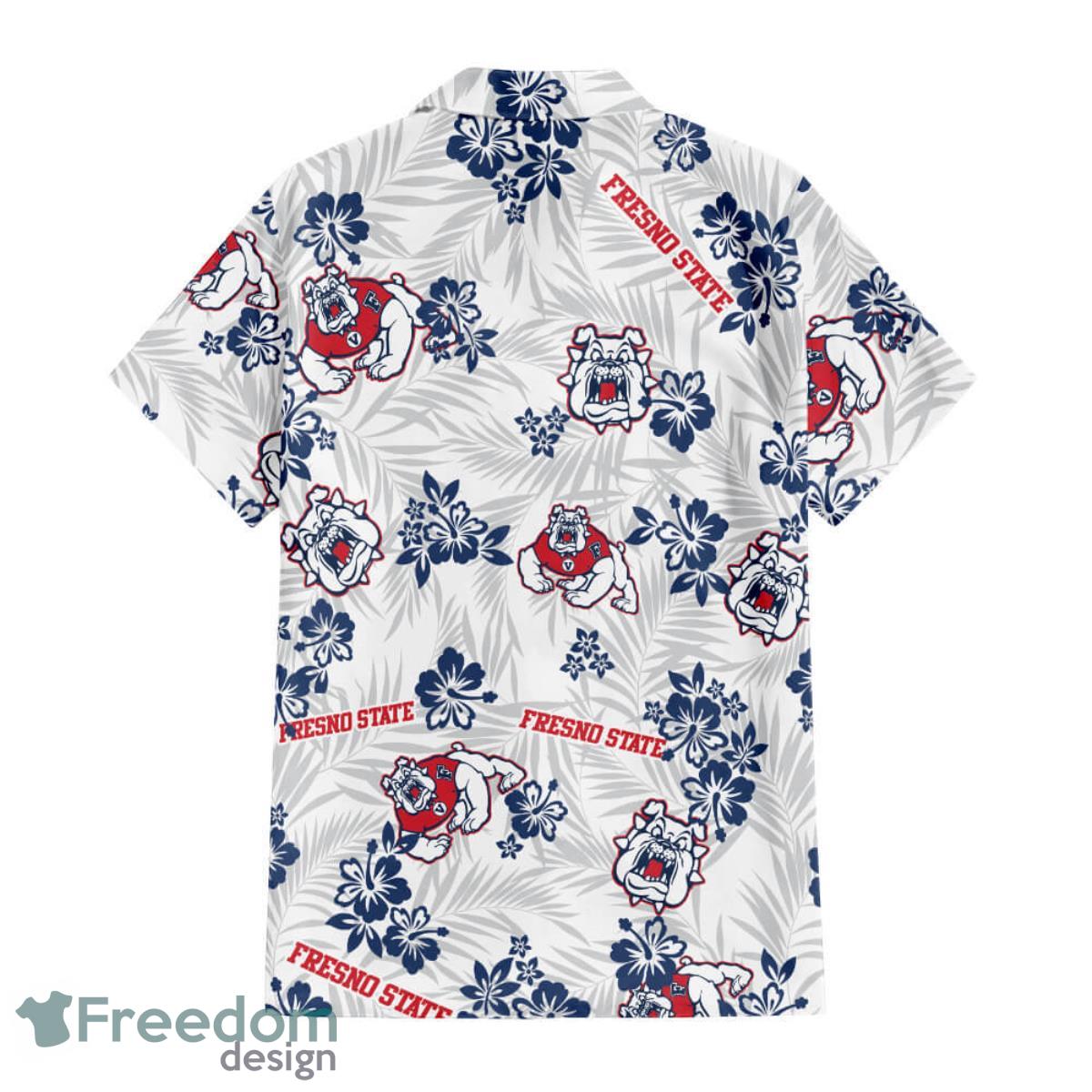 Fresno State Bulldogs Football Floral Hawaiian Shirt For Men And Women Product Photo 2