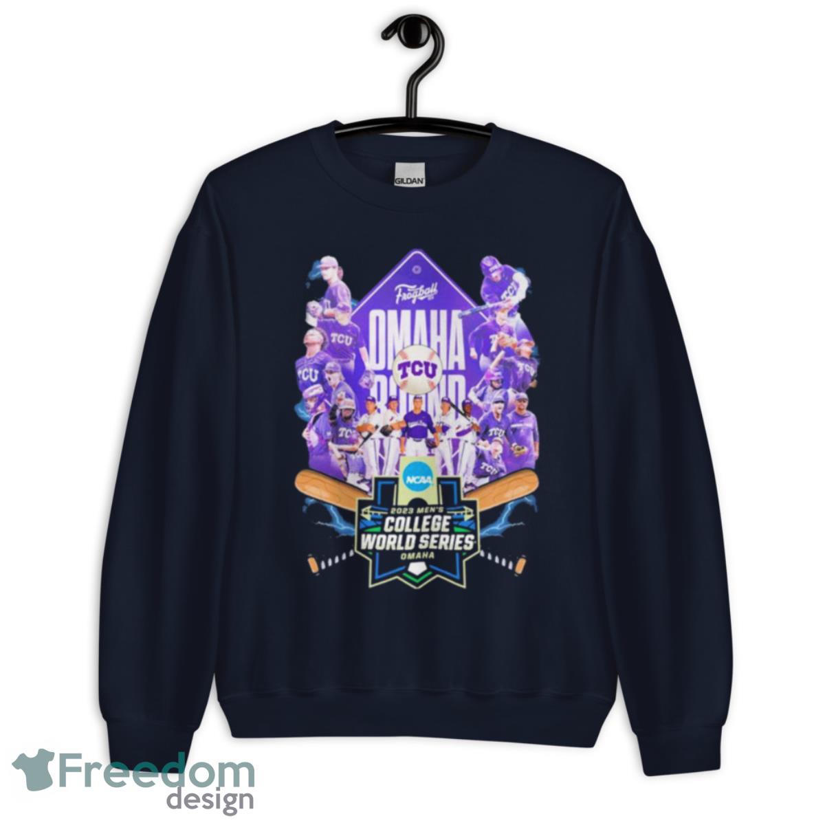 Frogball TCU 2023 Men’s College World Series Shirt - Unisex Crewneck Sweatshirt-1