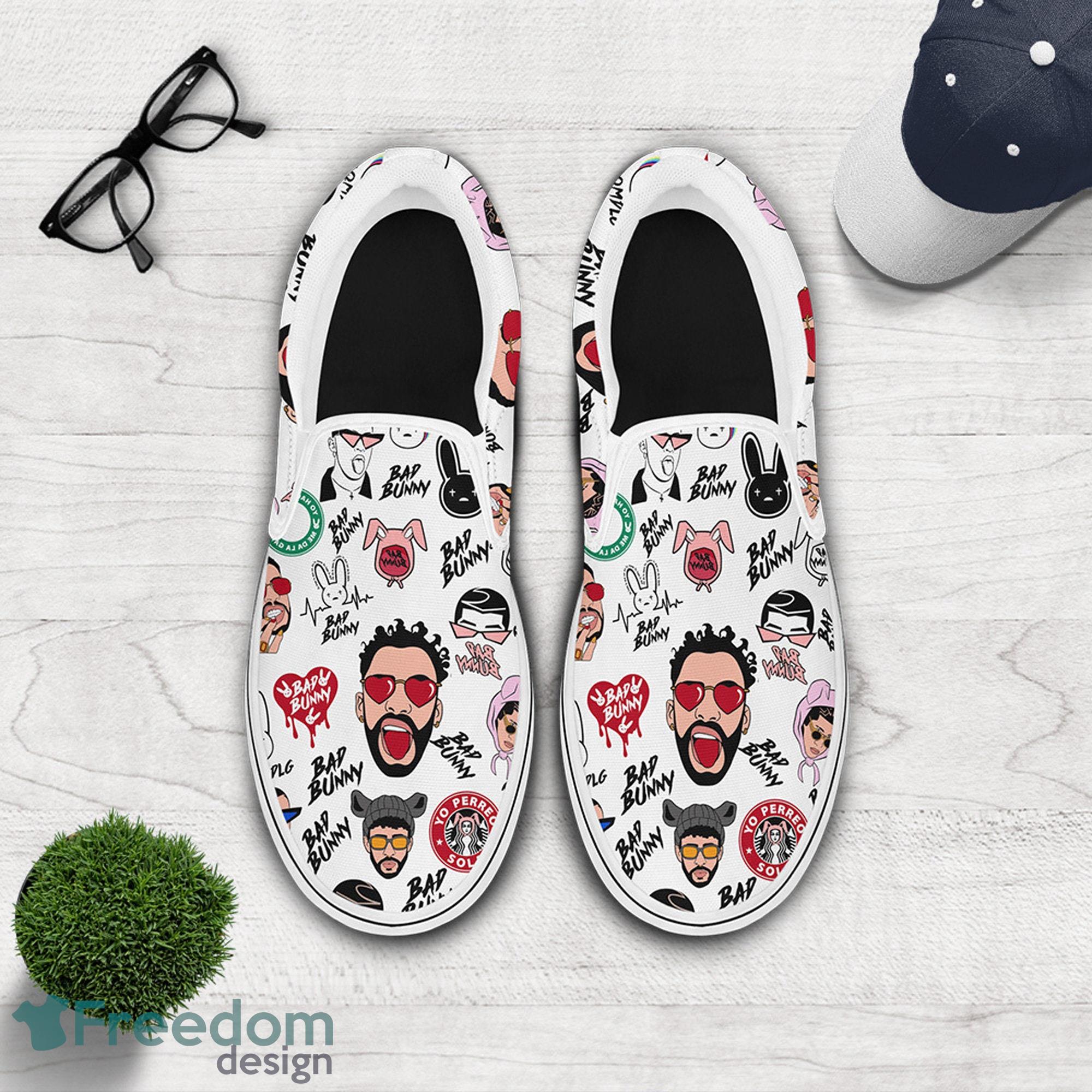 Funny Bad Bunny Patterns Slip On Shoes Fluffy Un Verano Sin Ti Shoes - Funny Bad Bunny Patterns Slip On Shoes Fluffy Un Verano Sin Ti Shoes_1 Funny Bad Bunny Patterns Slip On Shoes Fluffy Un Verano Sin Ti Shoes - Funny Bad Bunny Patterns Slip On Shoes Fluffy Un Verano Sin Ti Shoes_1