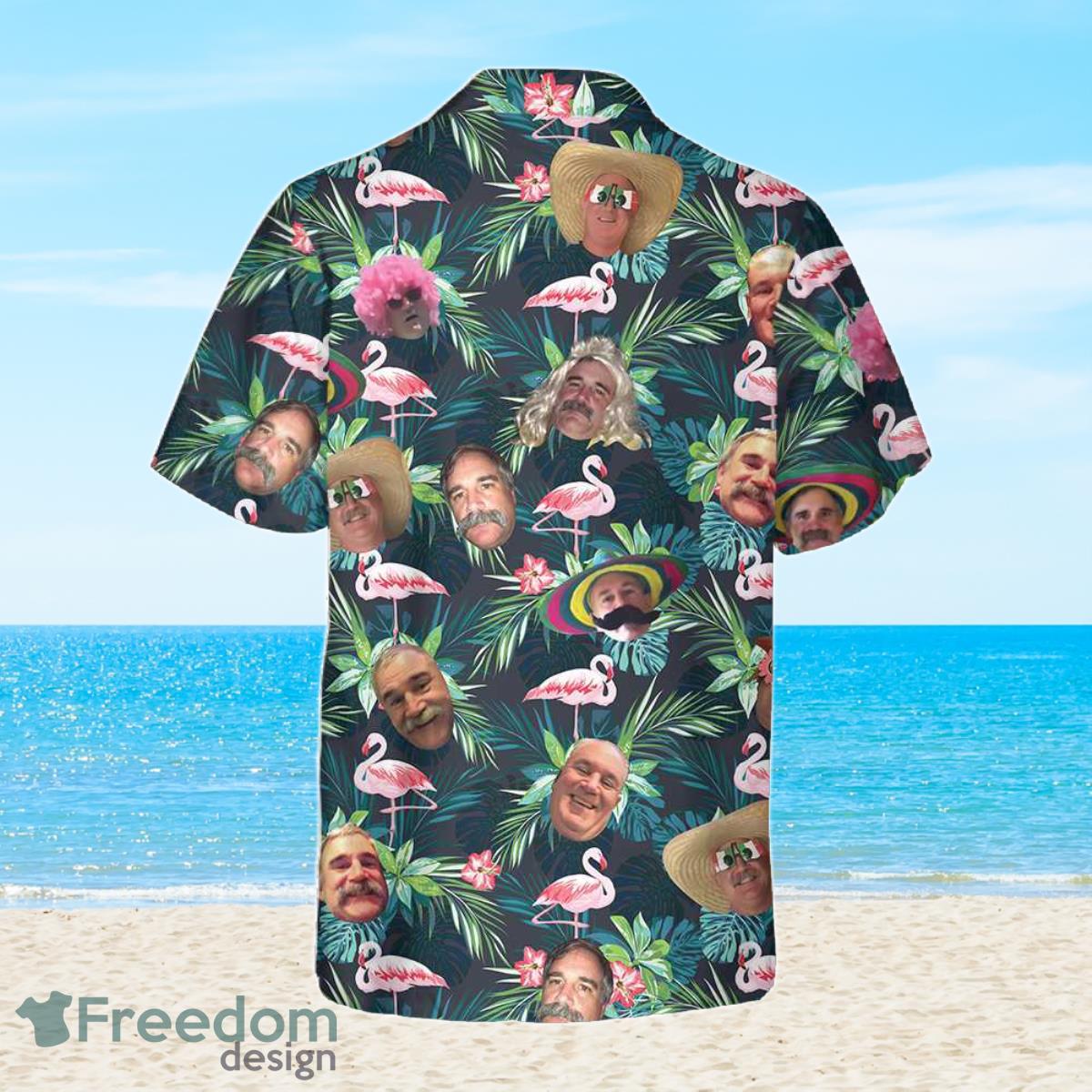 Funny Custom Face Flamingo Hawaiian Shirt Special Gift For Men And Women Product Photo 2