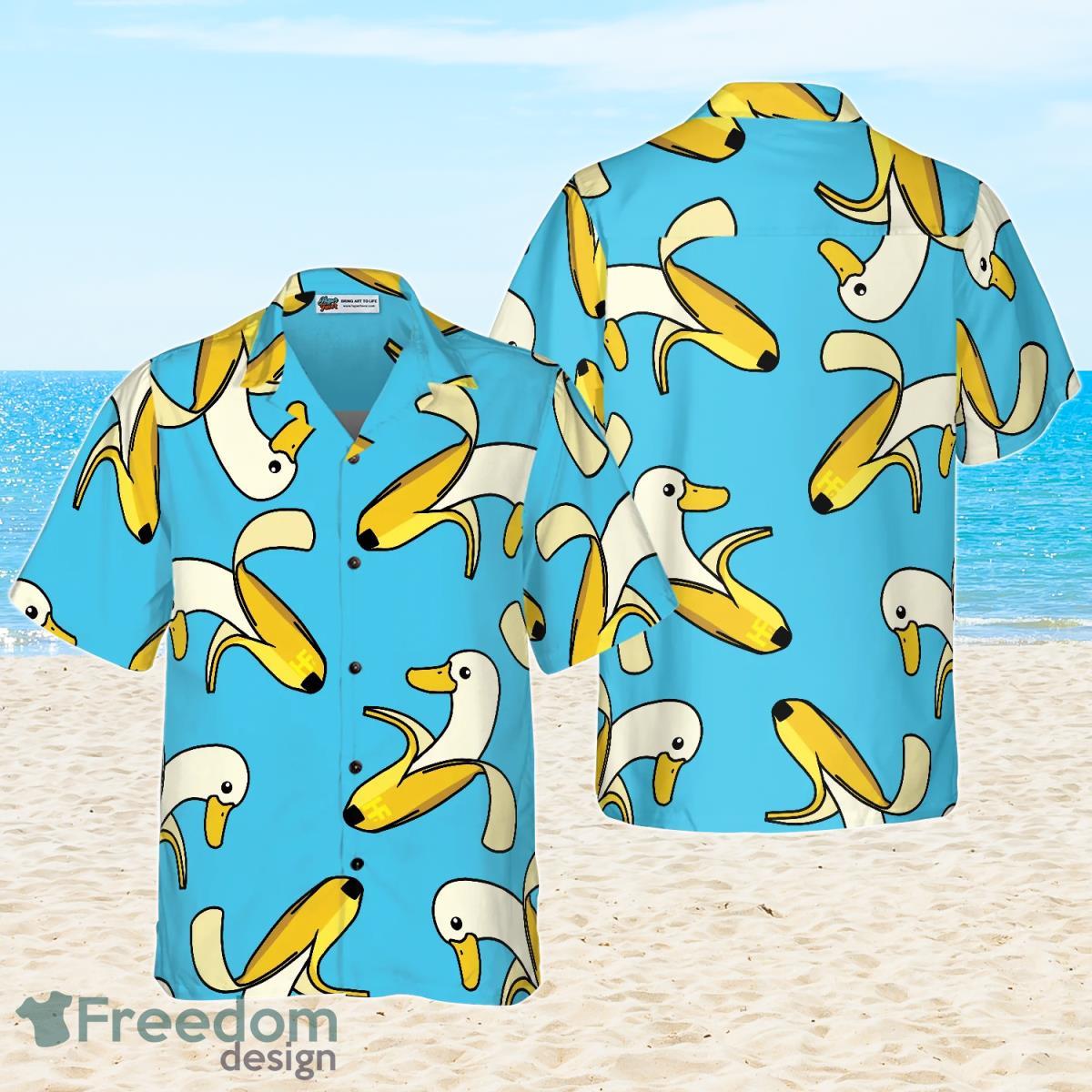 Funny Cute Banana Duck Hawaiian Shirt Cute Gift For Men And Women Product Photo 1