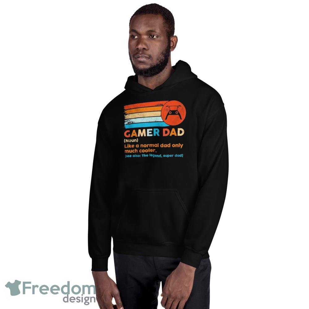 Gamer dad like a normal dad only much cooler vintage shirt image Gamer dad like a normal dad only much cooler vintage shirt - 18500 Unisex Heavy Blend Hooded Sweatshirt