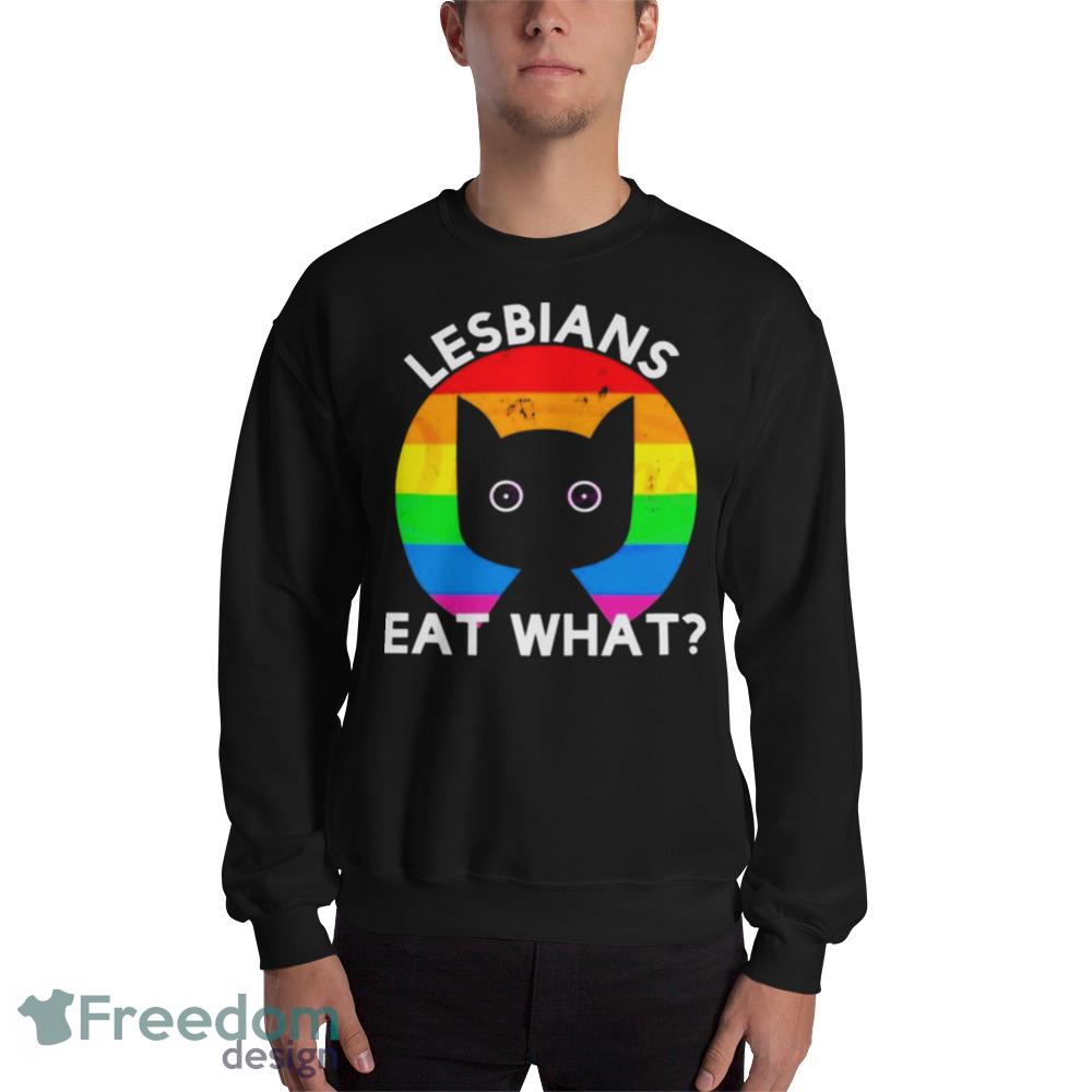Gay Pride Lesbians Eat What Best Black T Shirt Mockup - 18000 Unisex Heavy Blend Crewneck Sweatshirt Gay Pride Lesbians Eat What Best Black T Shirt Mockup - 18000 Unisex Heavy Blend Crewneck Sweatshirt