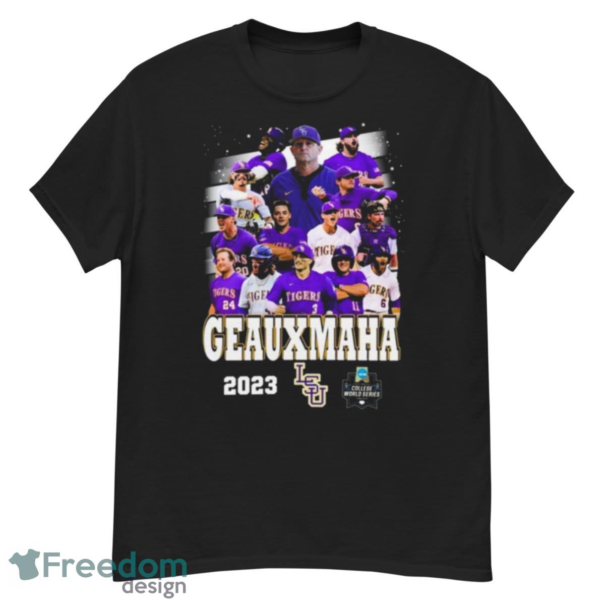 Geauxmaha 2023 LSU Tigers 2023 Men’s College Worlde Series Shirt - G500 Men’s Classic T-Shirt
