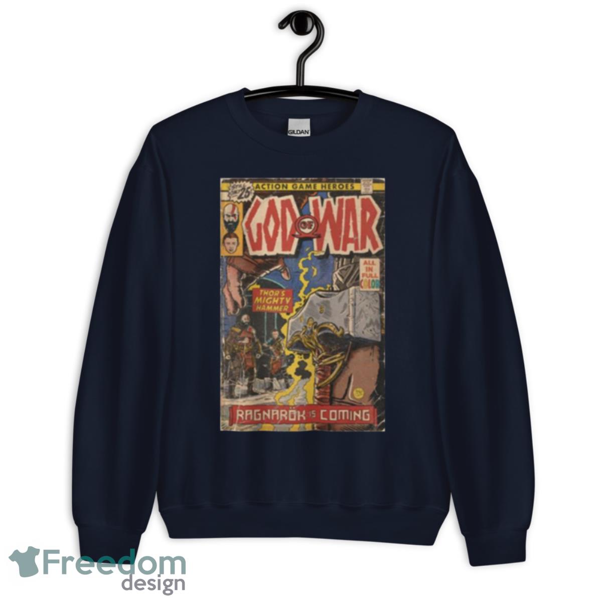 God Of War Ragnarök Comic Book Shirt - Unisex Crewneck Sweatshirt-1