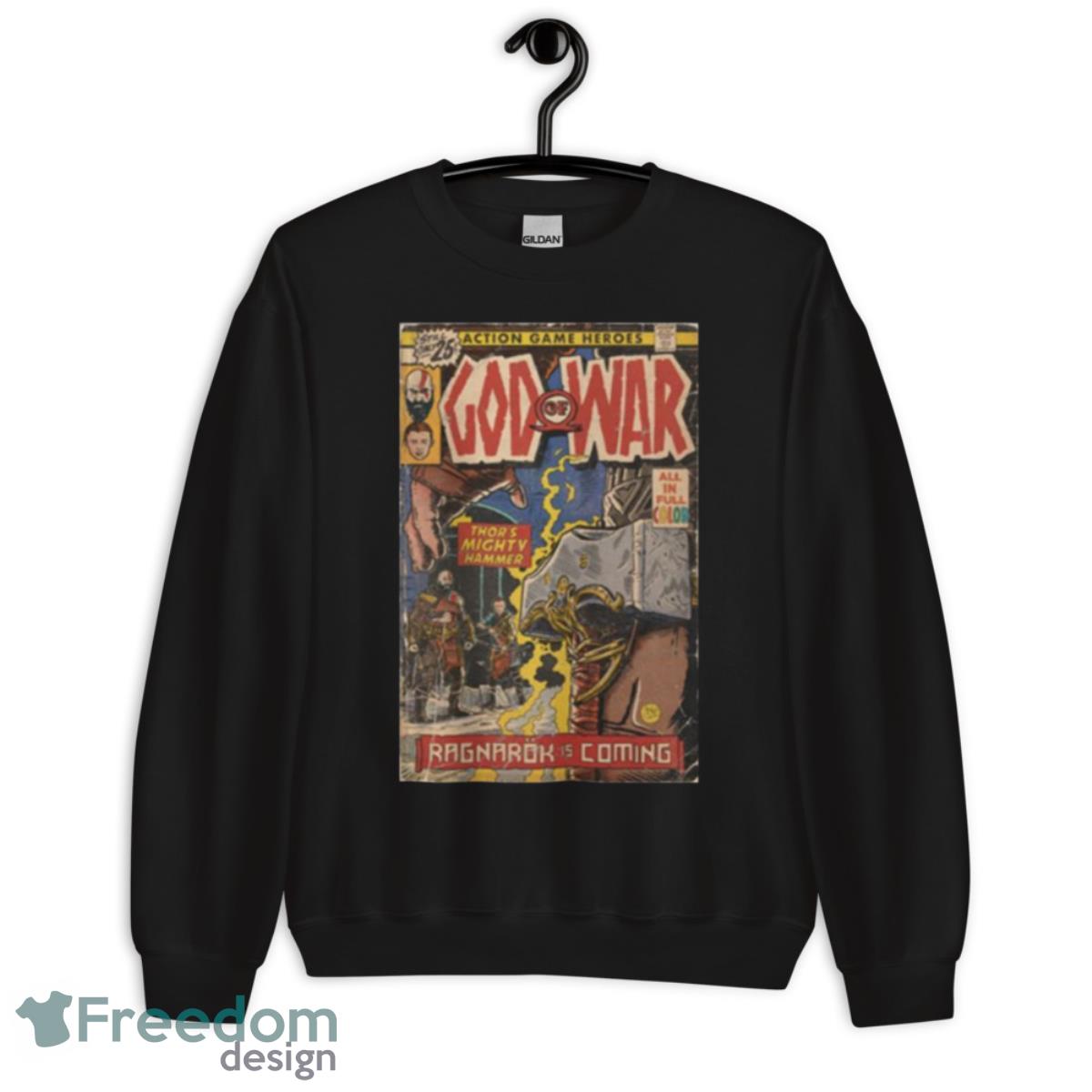 God Of War Ragnarök Comic Book Shirt - Unisex Crewneck Sweatshirt God Of War Ragnarök Comic Book Shirt - Unisex Crewneck Sweatshirt