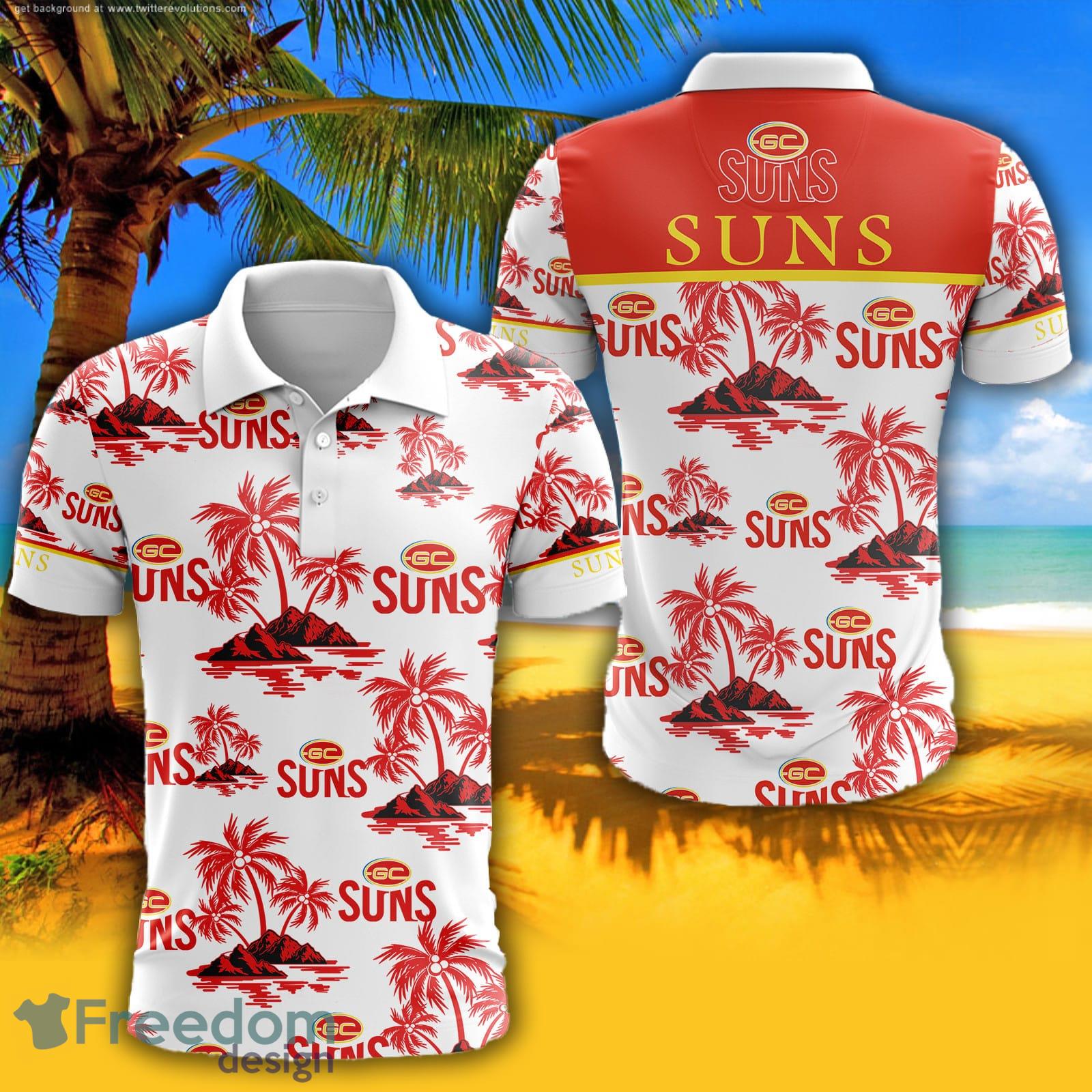 Gold Coast Suns Logo AFL Polo Shirt For Men And Women - Freedomdesign