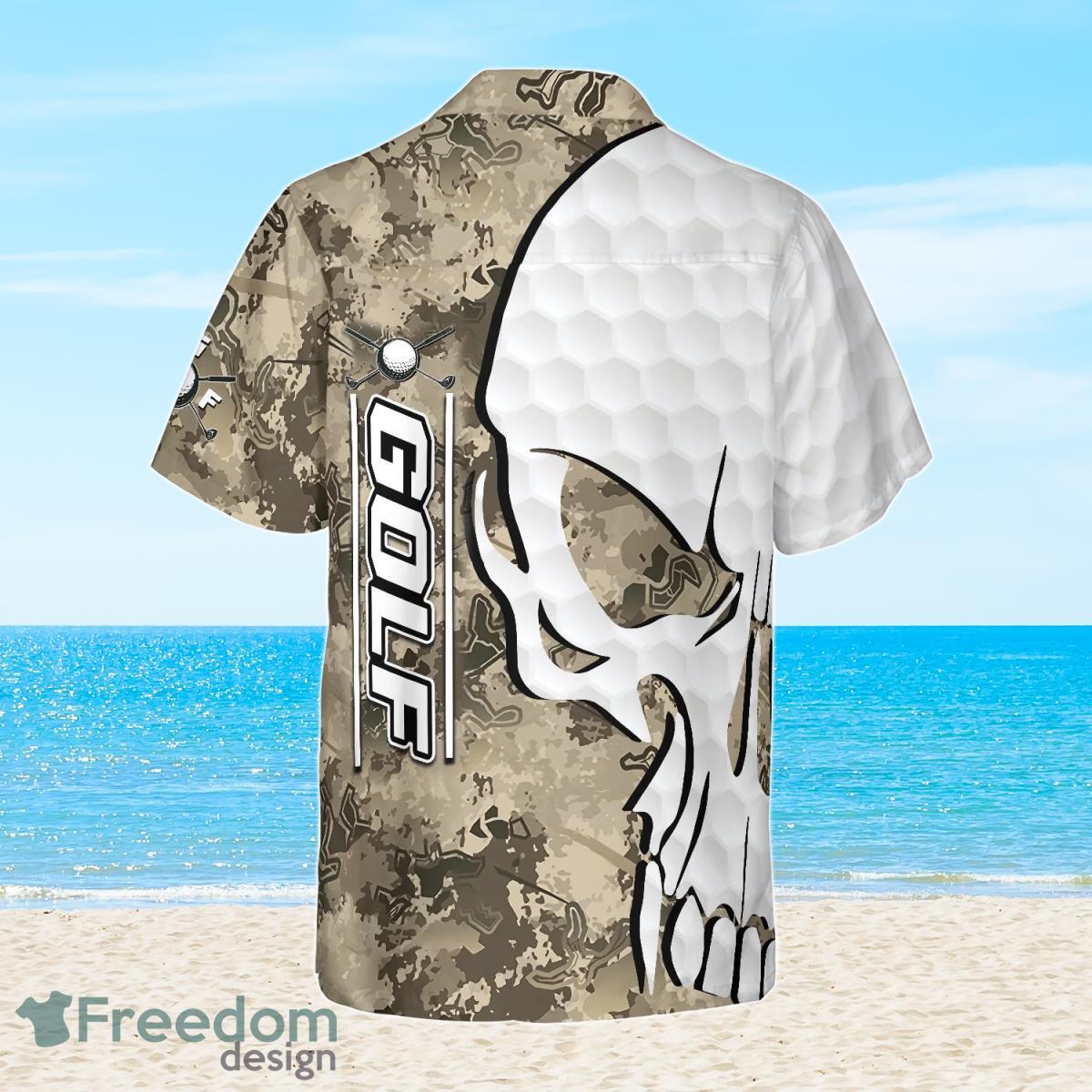 Golf And Skull Camo Pattern Hawaiian Shirt Fashionable Gift For Men And Women Product Photo 2