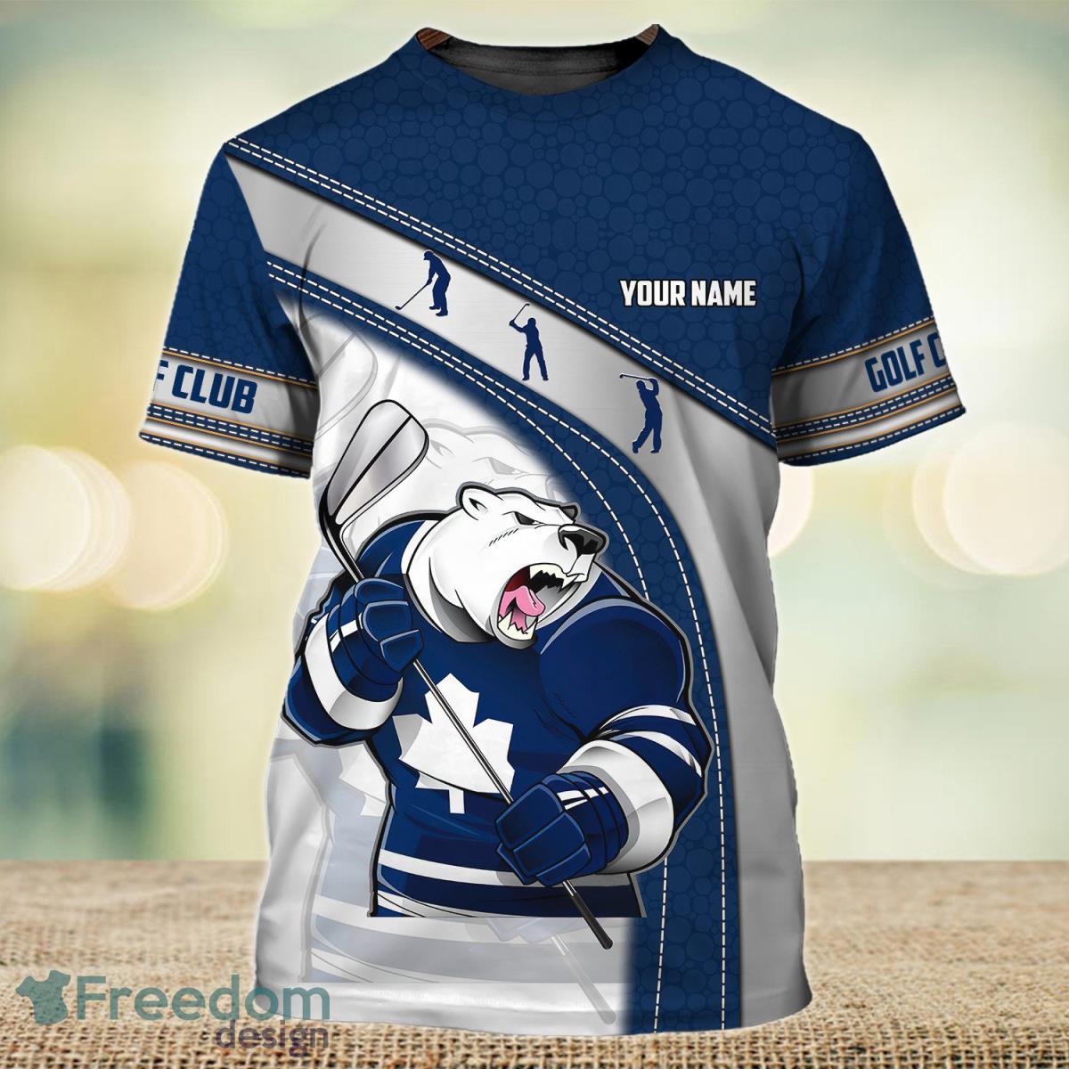 Golf Club Toronto Maple Leafs Personalized Name 3D Tshirt Product Photo 1