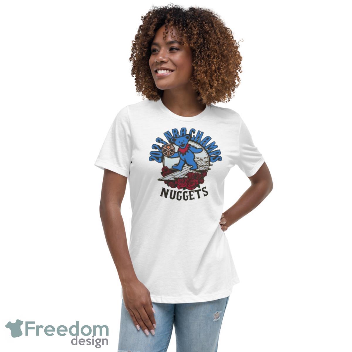 Grateful Dead Denver Nuggets 2023 NBA Finals Champions NBA T Shirt - Womens Relaxed Short Sleeve Jersey Tee Grateful Dead Denver Nuggets 2023 NBA Finals Champions NBA T Shirt - Womens Relaxed Short Sleeve Jersey Tee