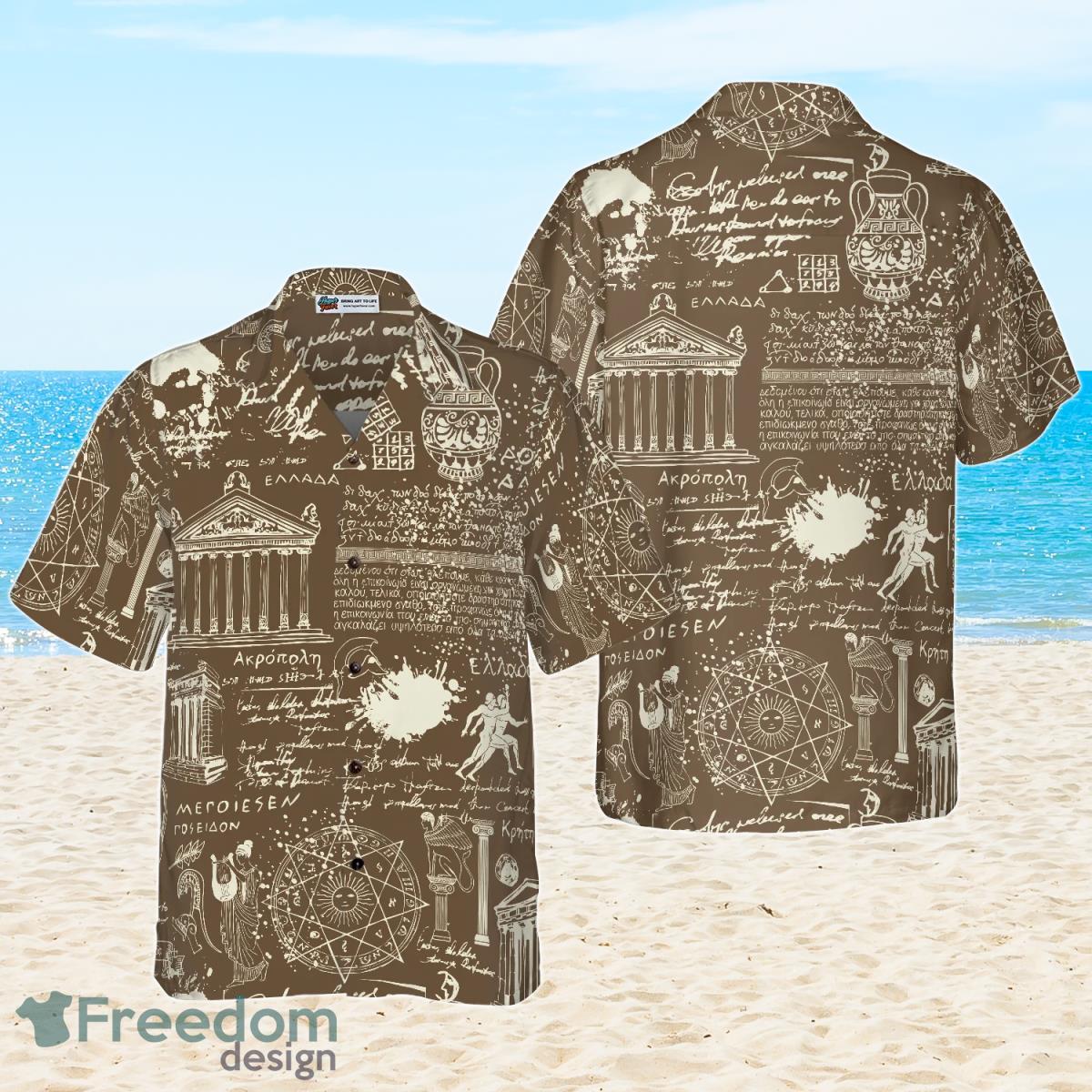 Greek Antique Seamless Hawaiian Shirt Impressive Gift For Men And Women Product Photo 1