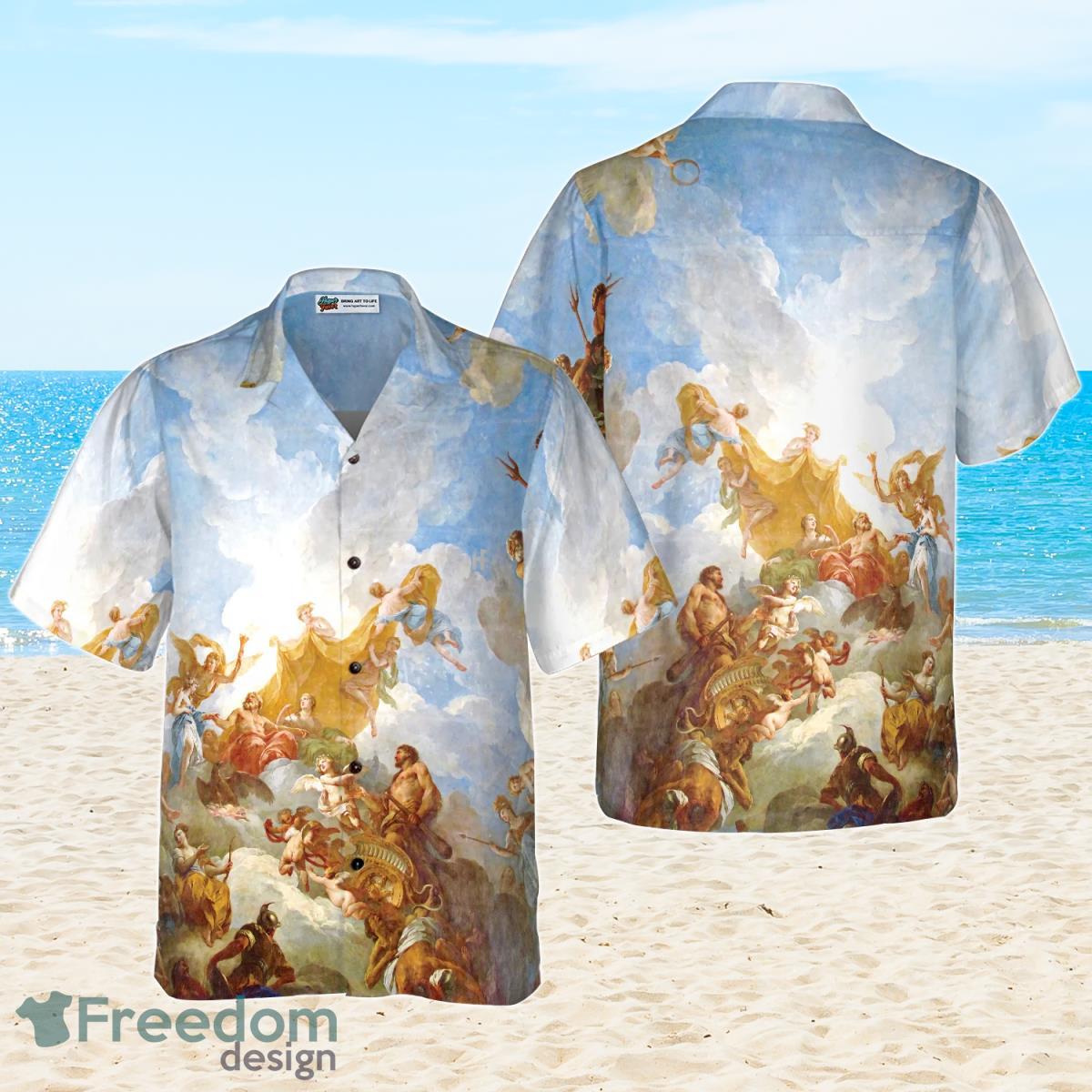 Greek Gods On Mount Olympus Hawaiian Shirt Special Gift For Men And Women Product Photo 1