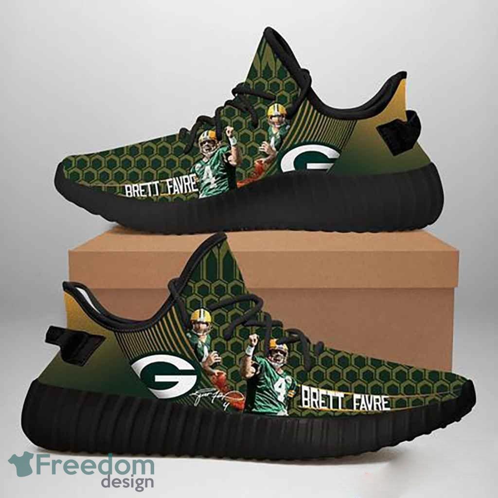 Green Bay Packers NFL Brett Favre Yeezy Shoes For Men And Women