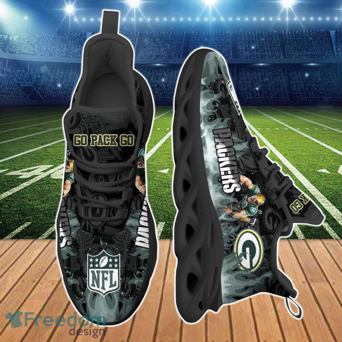 Green Bay Packers NFL Clunky Max Soul Shoes Best Gift For Fans Product Photo 2