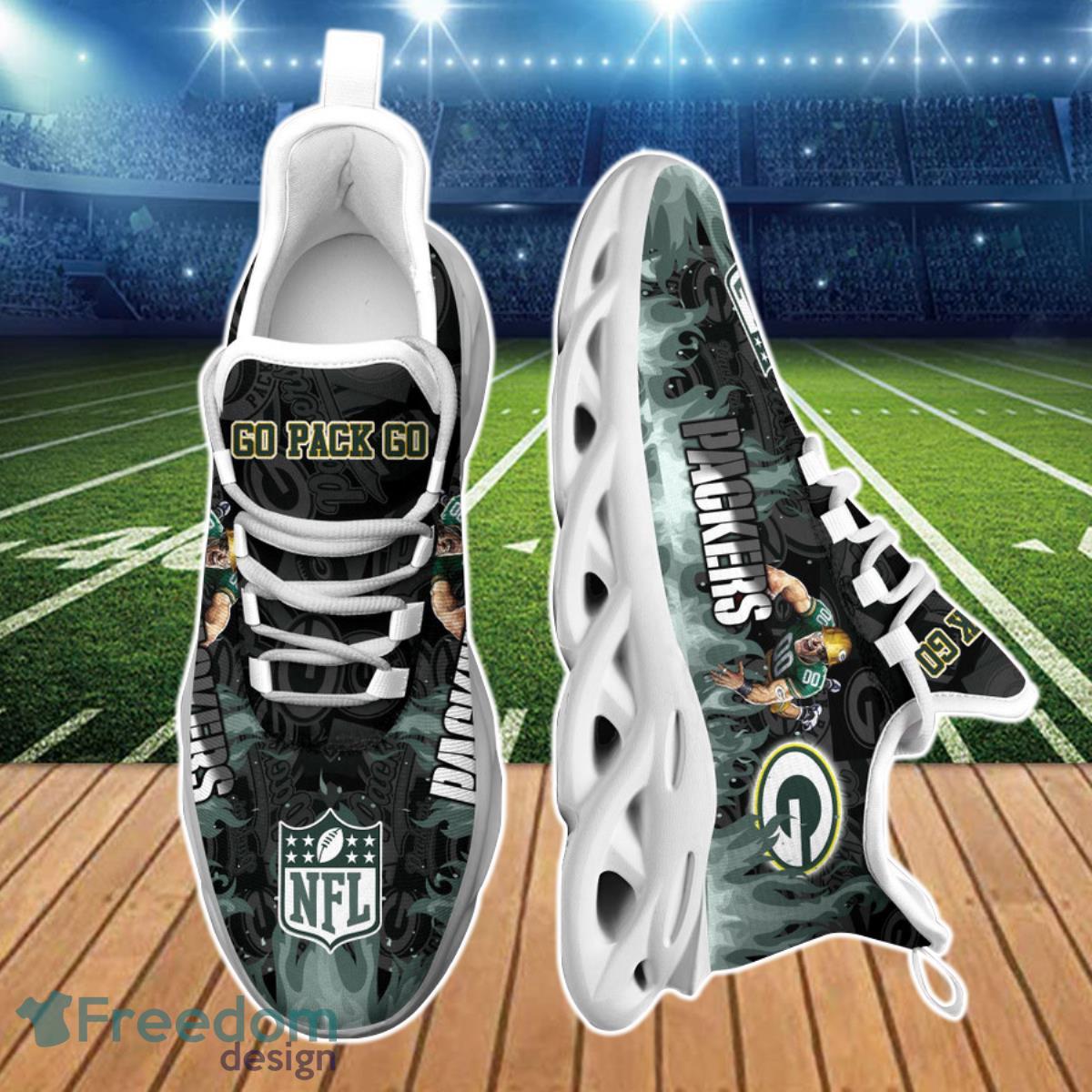 Green Bay Packers NFL Running Shoes Max Soul Shoes - Freedomdesign