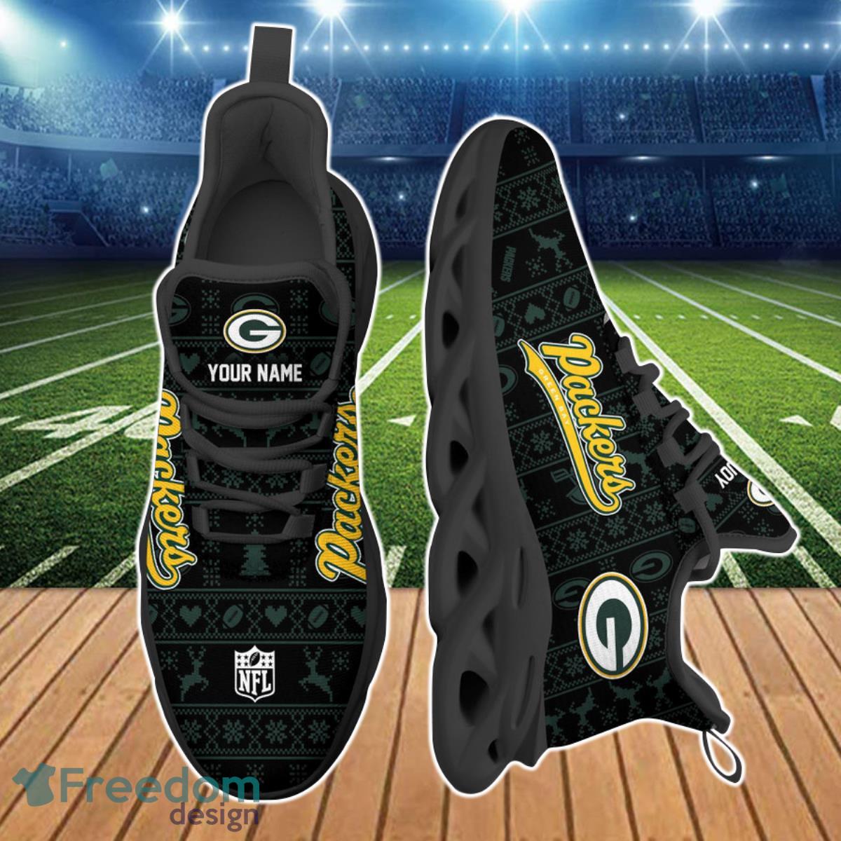 Green Bay Packers NFL Clunky Max Soul Shoes Custom Name Product Photo 2