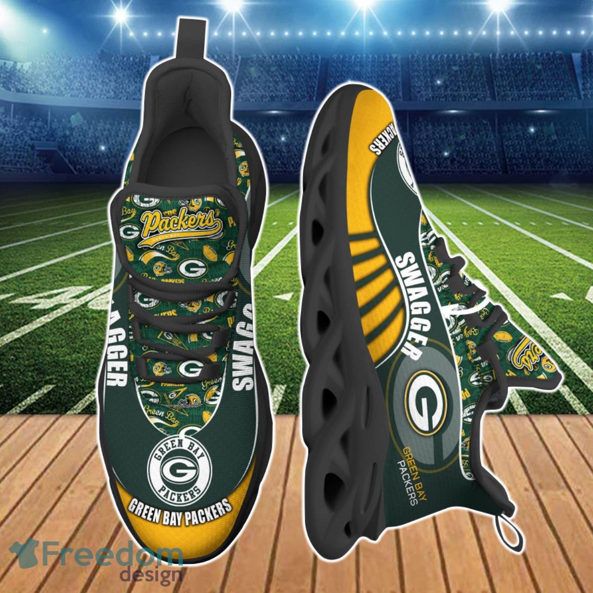 Green Bay Packers NFL Clunky Max Soul Shoes Custom Name Gift For Real Fans Product Photo 2