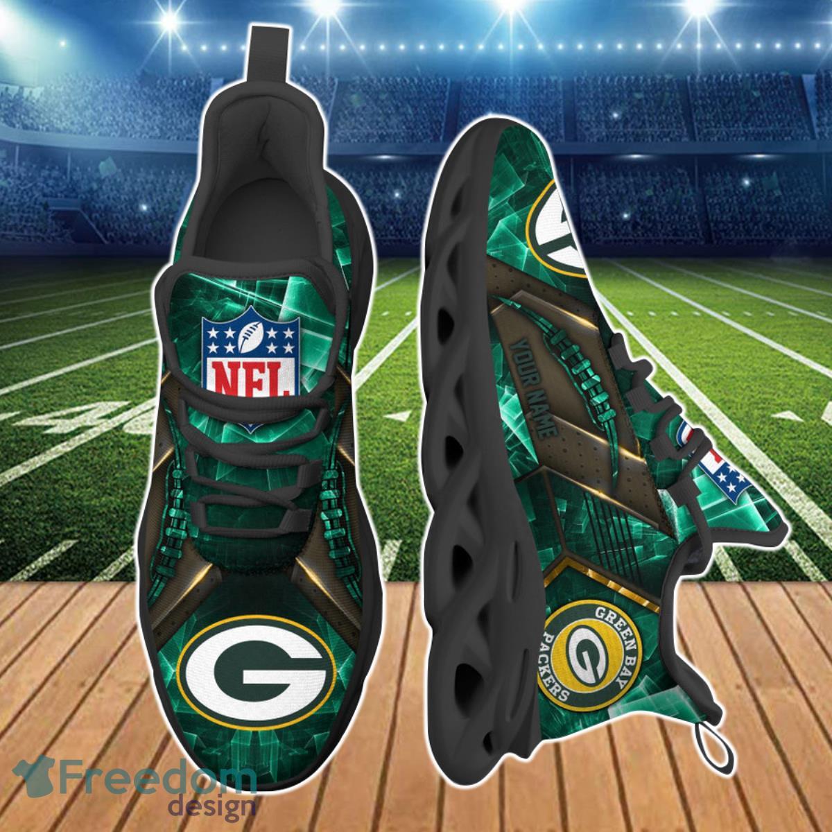 Green Bay Packers NFL Clunky Max Soul Shoes Custom Name Ideal Gift For Fans Product Photo 2