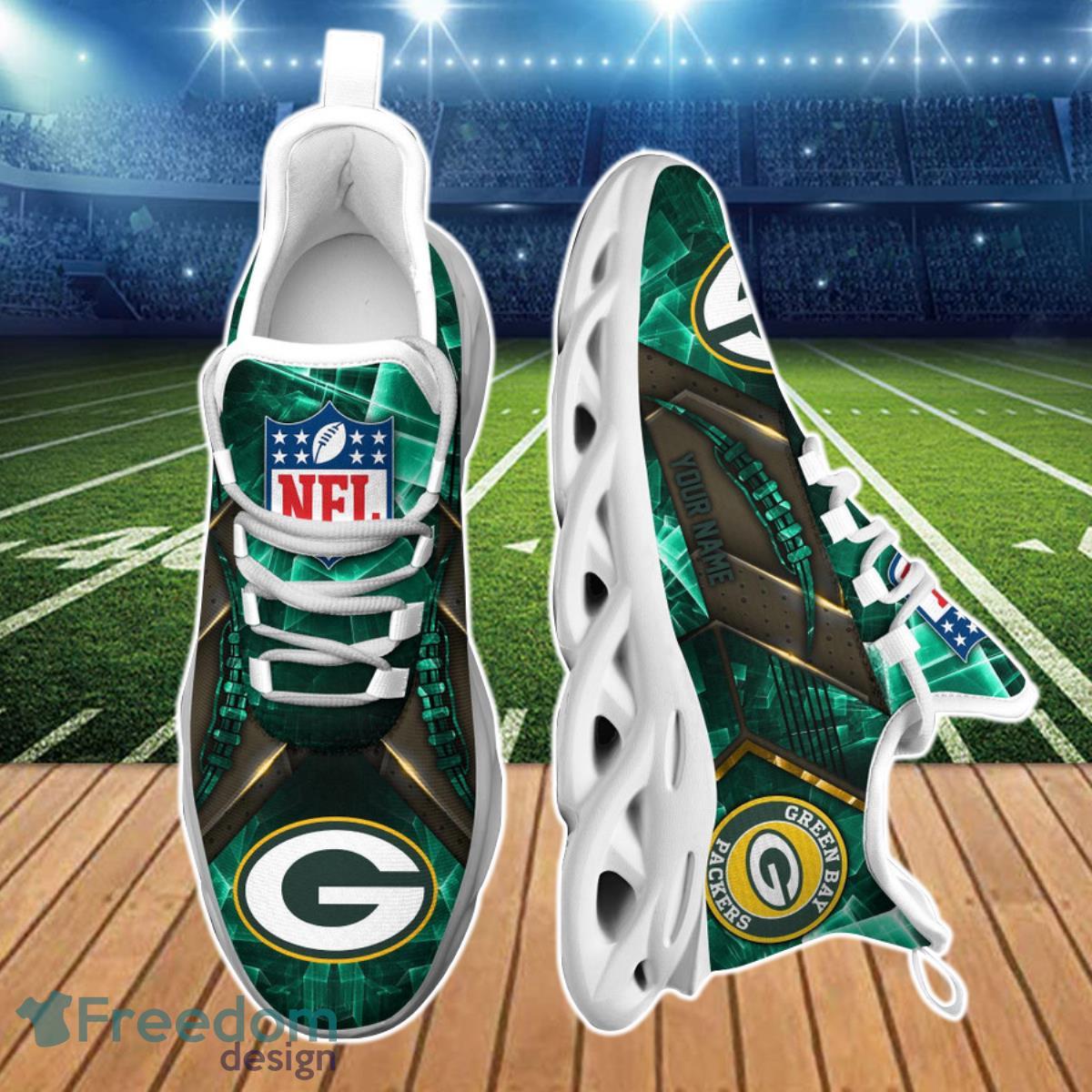 Green Bay Packers NFL Clunky Max Soul Shoes Custom Name Ideal Gift For Fans Product Photo 1