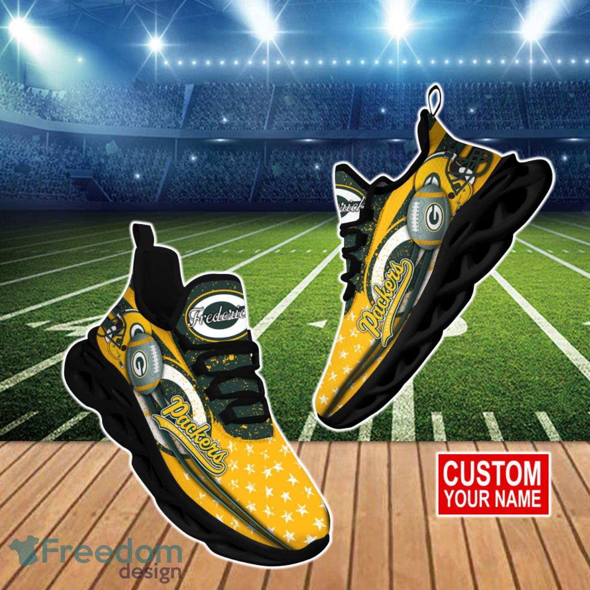 Green Bay Packers NFL Clunky Max Soul Shoes Custom Name Ideal Gift For Real Fans Product Photo 1