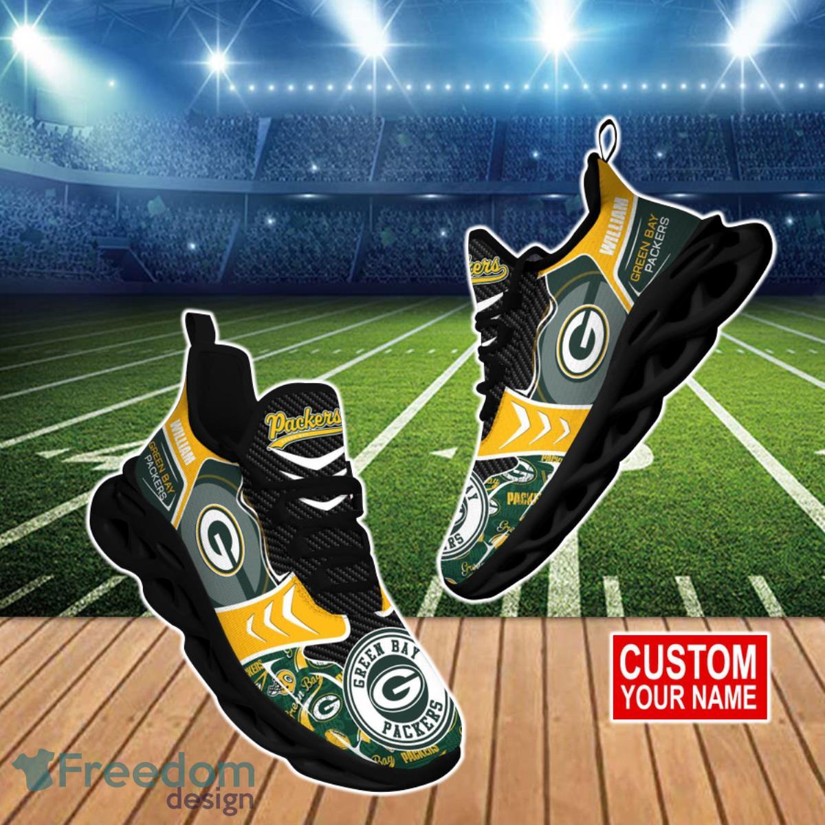 Green Bay Packers NFL Clunky Max Soul Shoes Custom Name Ideal Gift For True Fans Product Photo 1