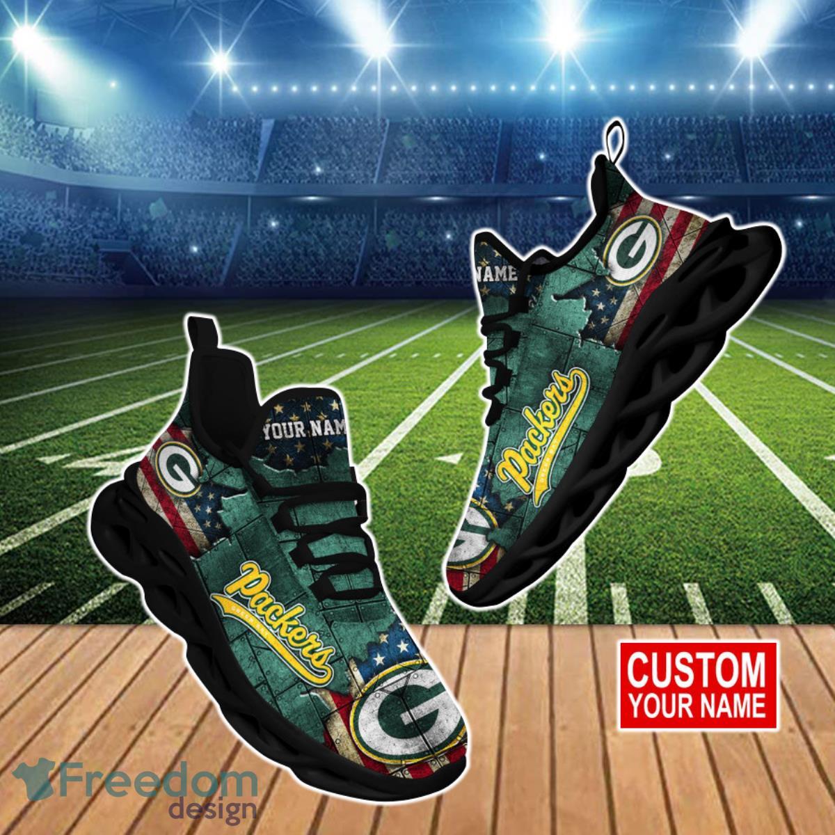 Green Bay Packers NFL Clunky Max Soul Shoes Custom Name Special Gift For Fans Product Photo 1