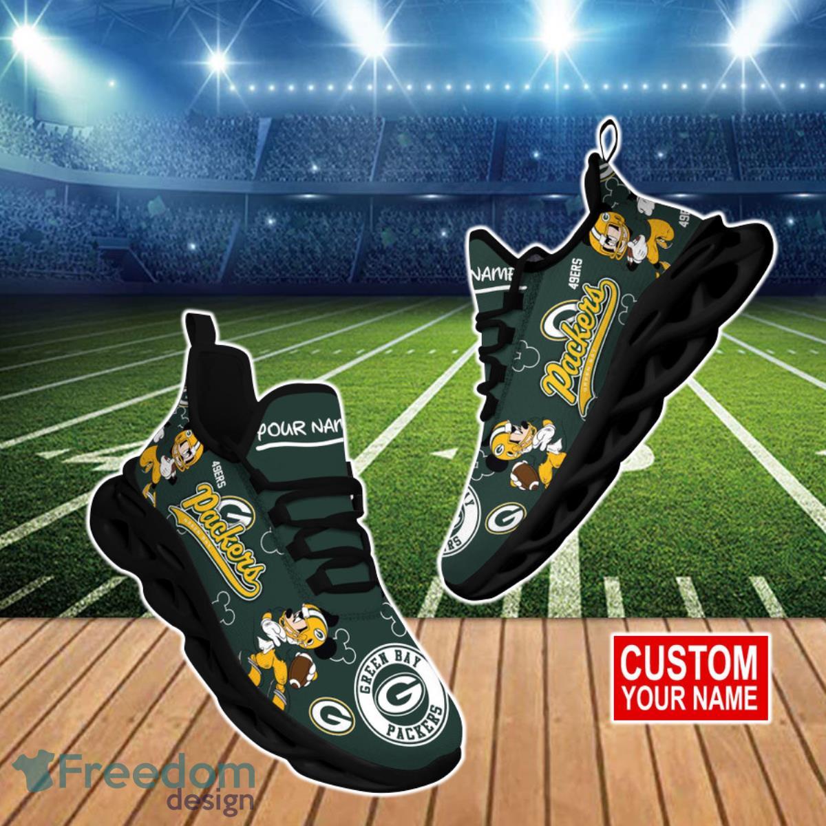 Green Bay Packers NFL Clunky Max Soul Shoes Custom Name Special Gift For Men And Women Fans Product Photo 1