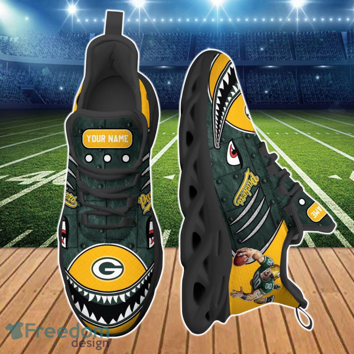 Green Bay Packers NFL Clunky Max Soul Shoes Custom Name Unique Gift For Real Fans Product Photo 2