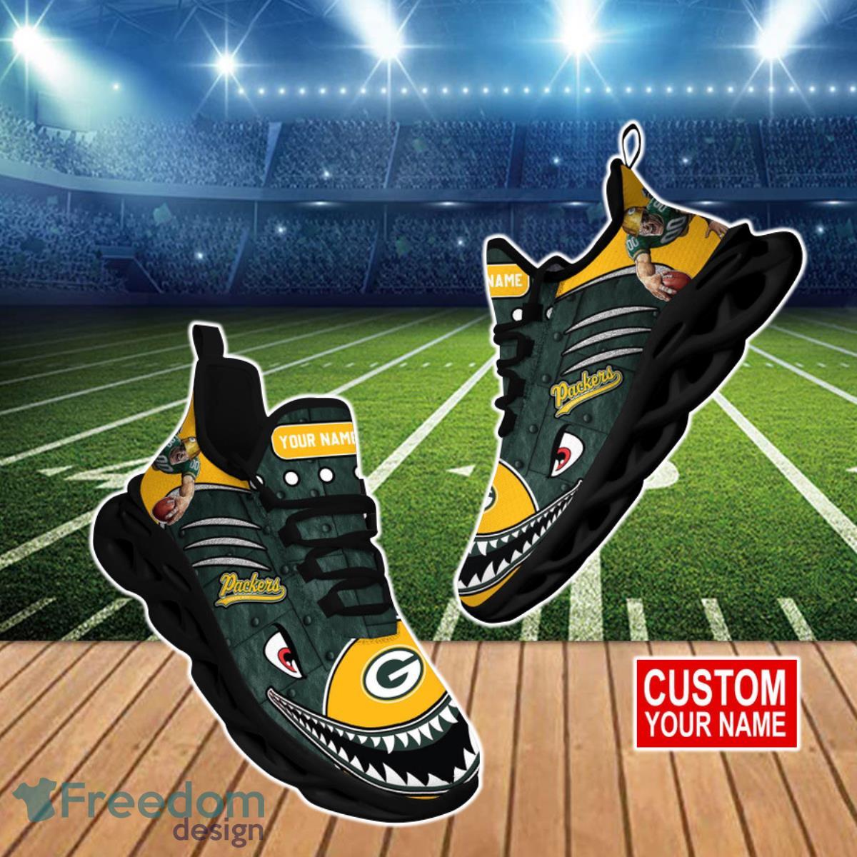 Green Bay Packers NFL Clunky Max Soul Shoes Custom Name Unique Gift For Real Fans Product Photo 1