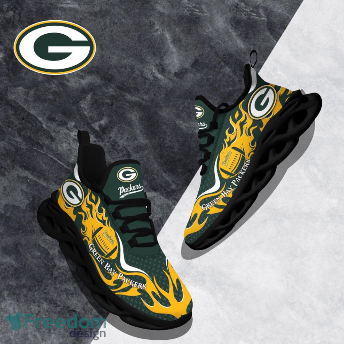 Green Bay Packers NFL Running Shoes Max Soul Shoes - Freedomdesign