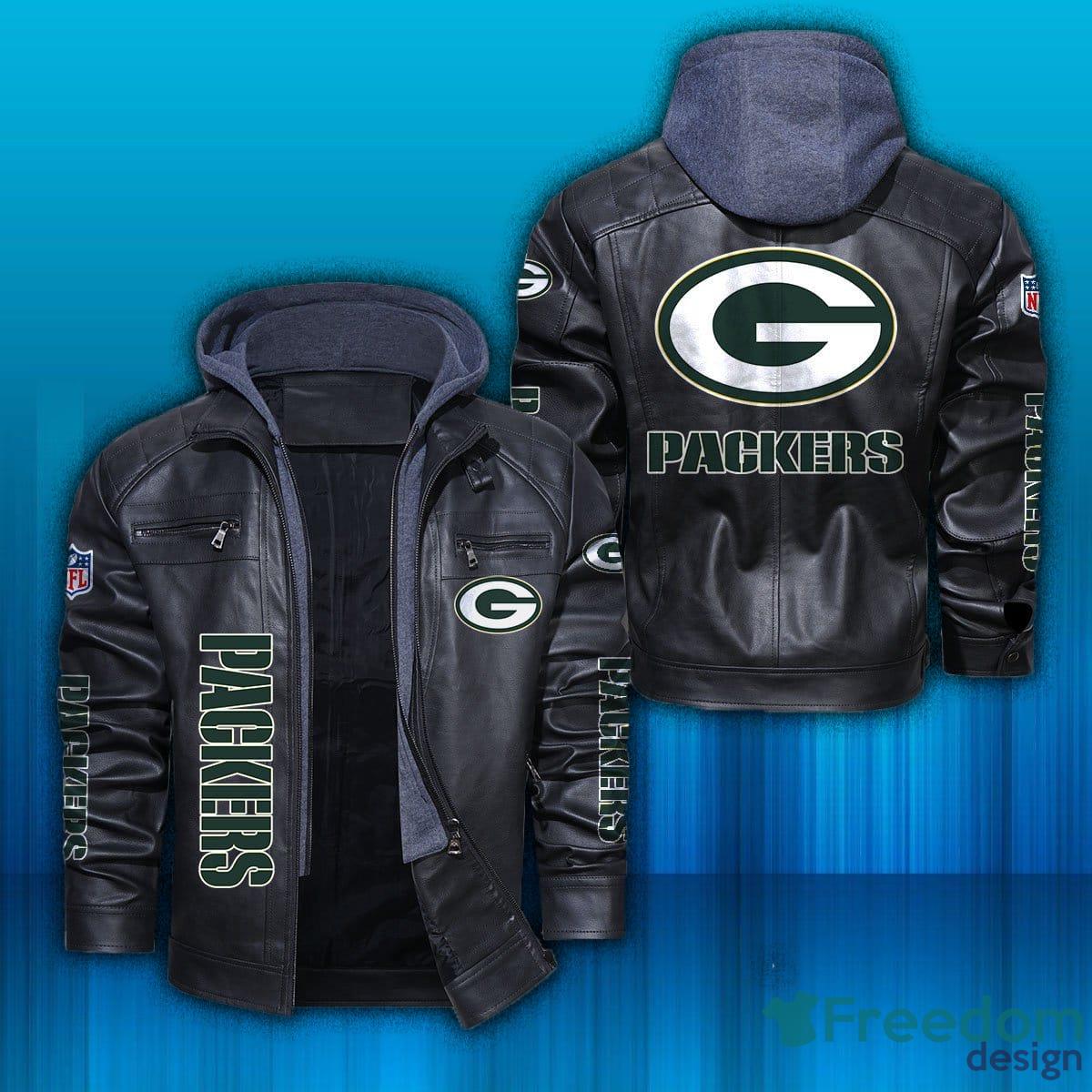 NFL Green Bay Packers Leather Jacket Hat Men And Women For Fans