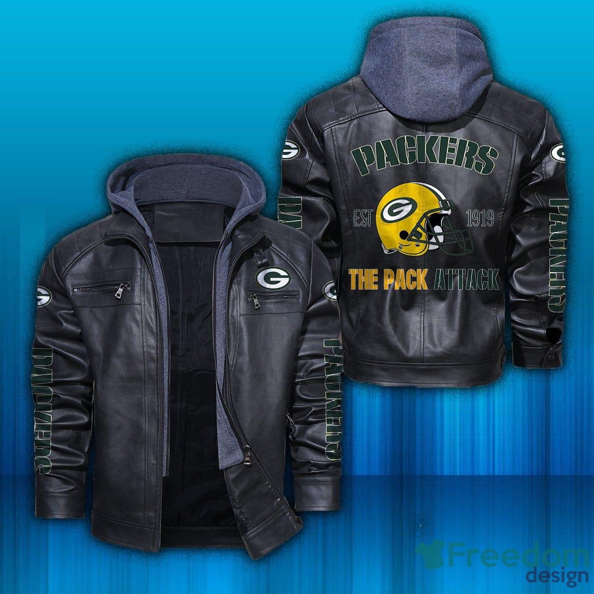 Green Bay Packers Vintage Leather Jacket|Skinler