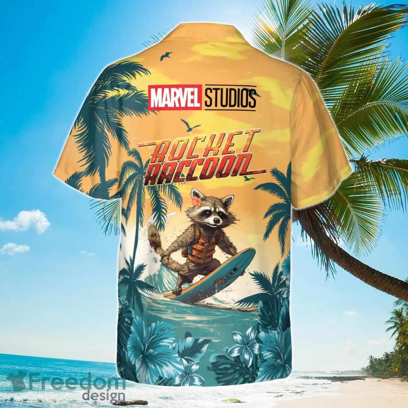 Rocket Raccoon Guardians Of The Galaxy 2023 Hawaiian Shirt