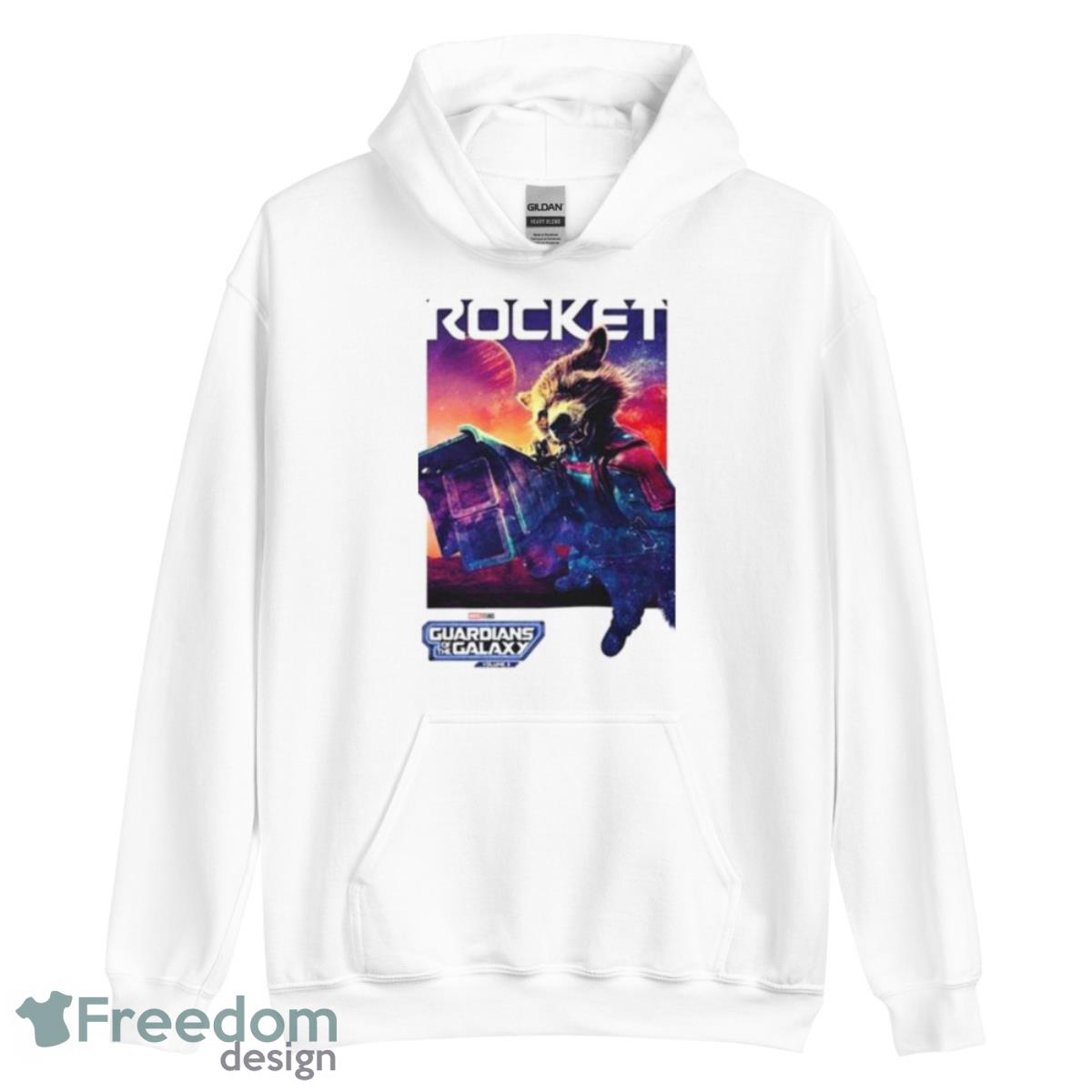 Guardians Of The Galaxy Vol. 3 Rocket Poster Shirt - Unisex Heavy Blend Hooded Sweatshirt Guardians Of The Galaxy Vol. 3 Rocket Poster Shirt - Unisex Heavy Blend Hooded Sweatshirt