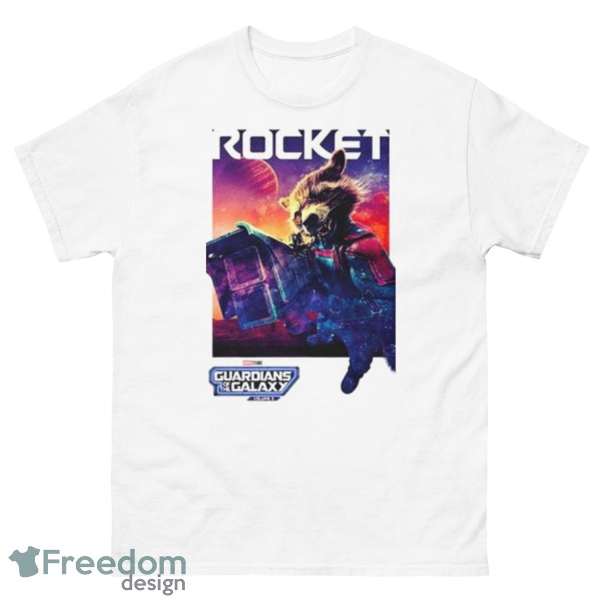 Guardians Of The Galaxy Vol. 3 Rocket Poster Shirt - 500 Men’s Classic Tee Gildan