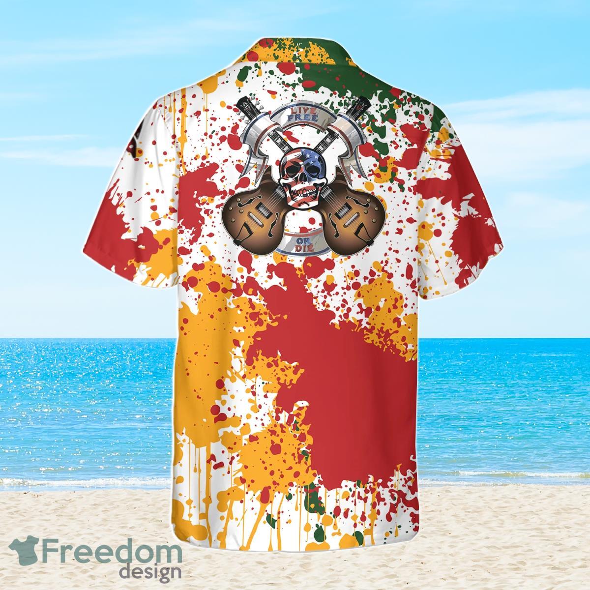 Guitar Live Free Or Die Hawaiian Shirt Ideal Gift For Men And Women Product Photo 2