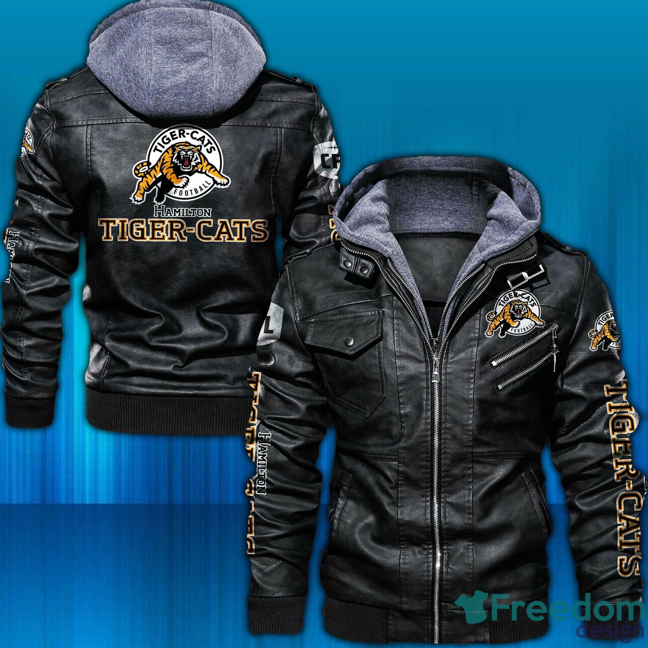 Hamilton Tiger Cat Leather Bomber Jacket