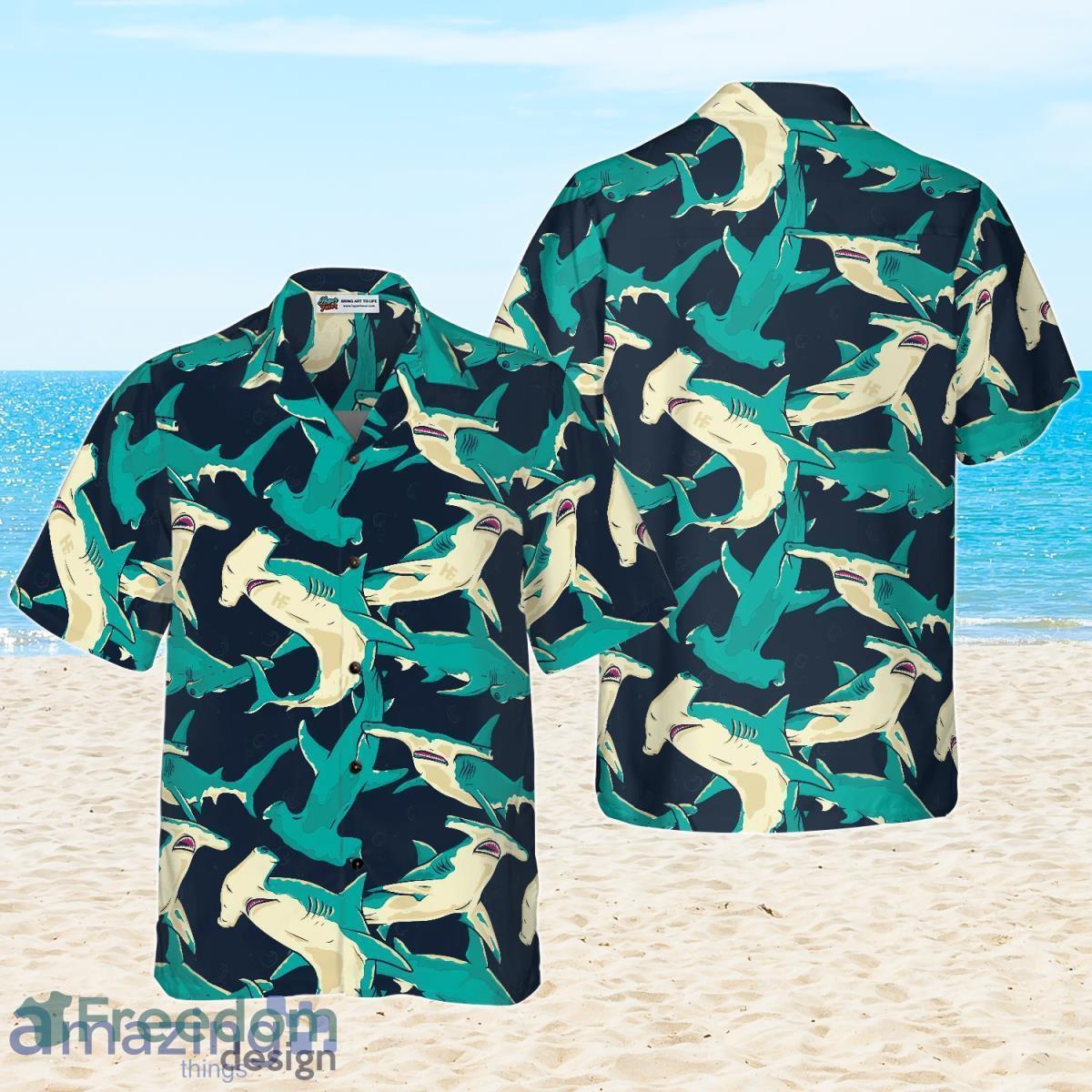 Hammerhead Shark Pattern Hawaiian Shirt Ideal Gift For Men And Women Product Photo 4 Hammerhead Shark Pattern Hawaiian Shirt Ideal Gift For Men And Women Product Photo 4