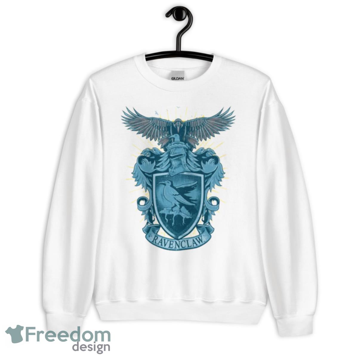 HARRY POTTER RAVENCLAW DRAWN CREST KIDS’ T SHIRT - Unisex Heavy Blend Crewneck Sweatshirt