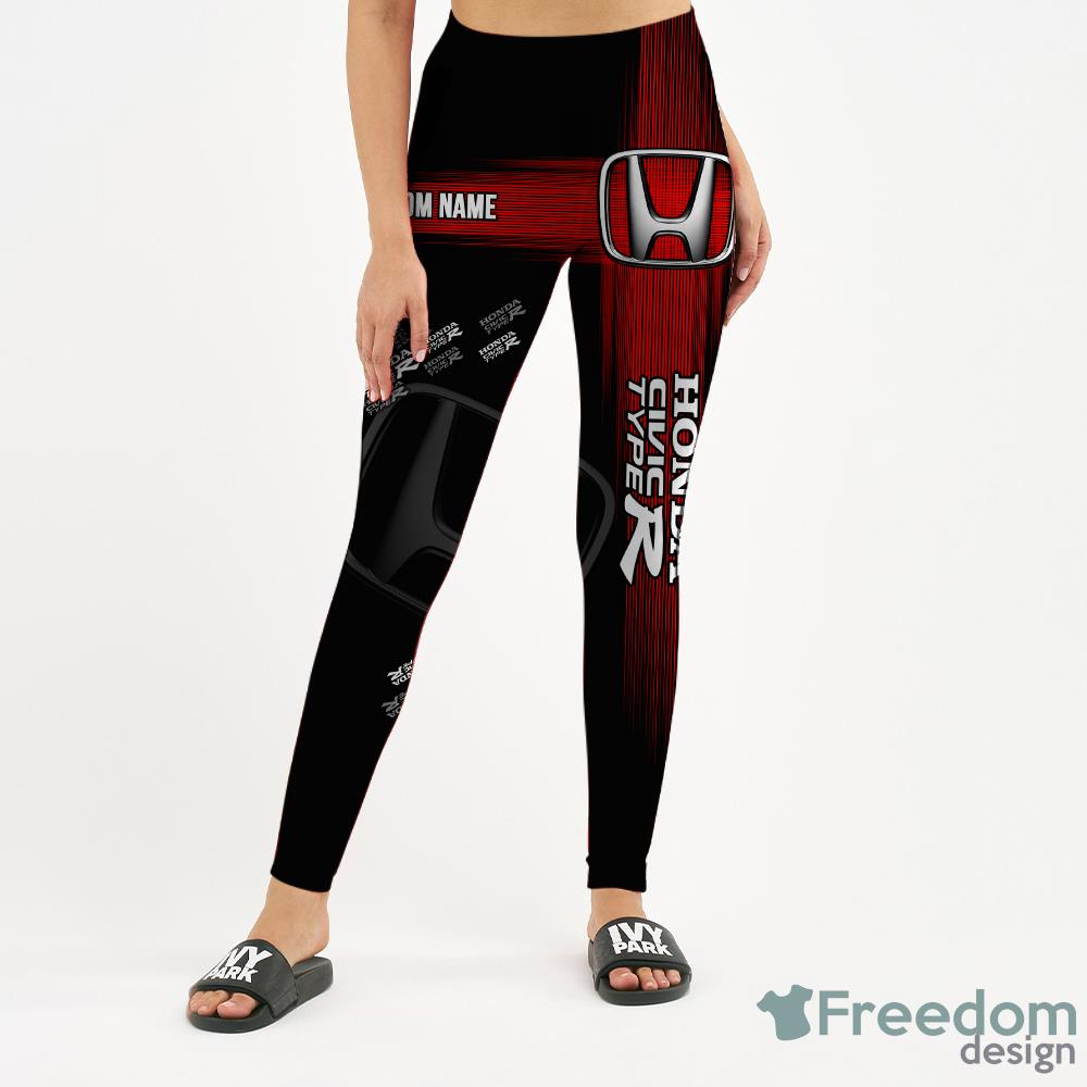 Honda Civic type R AS 3D Full Printing Custom Name Leggings And Hollow Tank - Honda Civic type R AS 3D Hollow tank Leggings Full Printing Custom Name_16