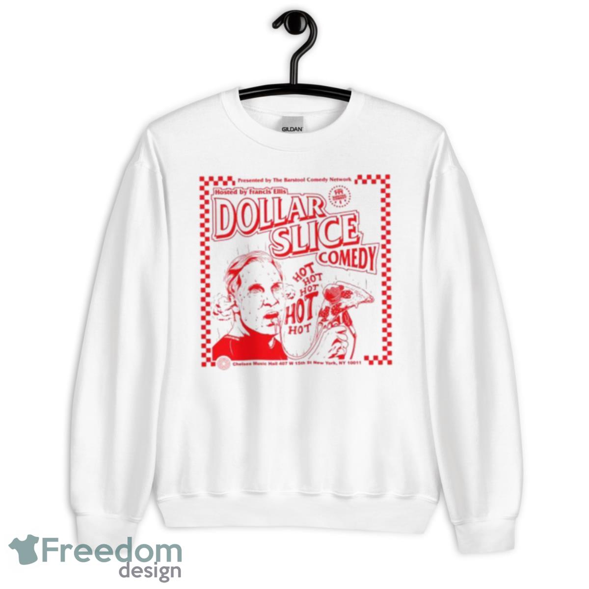 HOsted by Francis Ellis Dollar Slices Comedy shirt - Unisex Heavy Blend Crewneck Sweatshirt