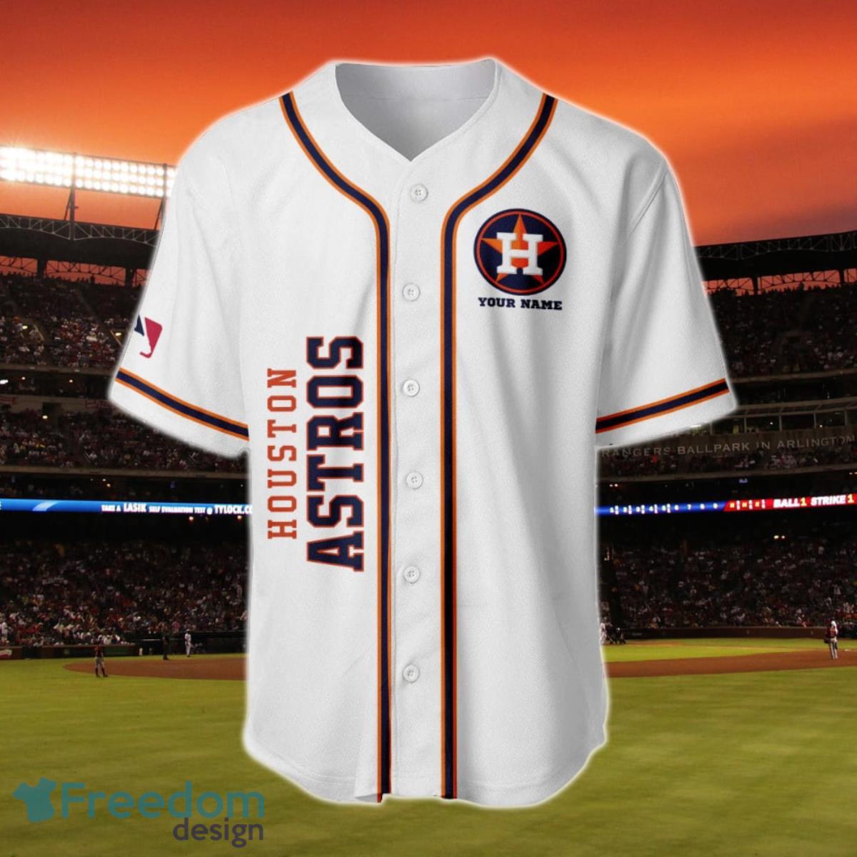 Houston Astros Custom Name Number Flexbase Baseball Jersey Camo